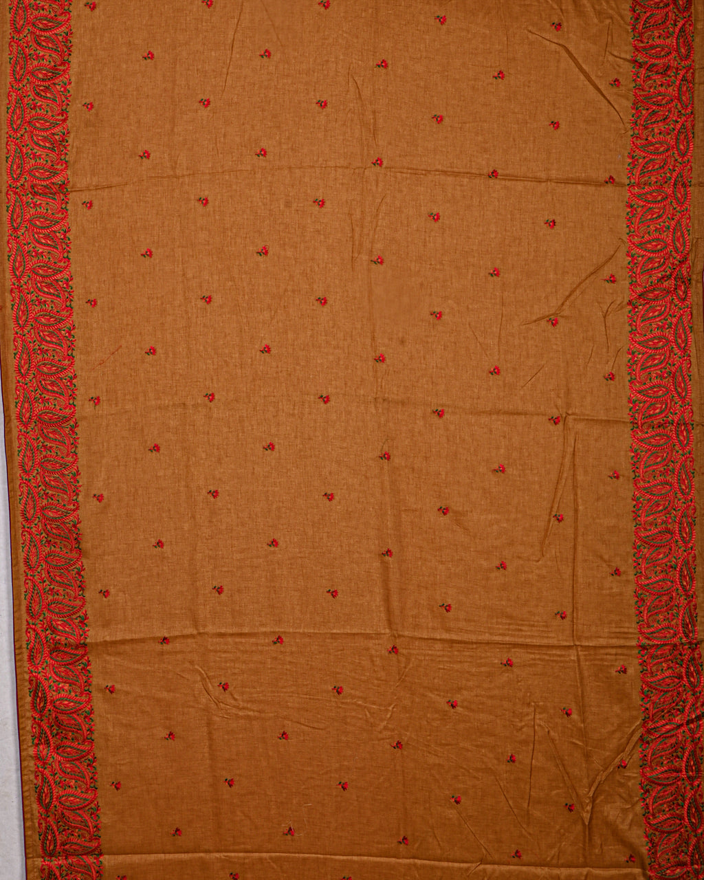 Yellow color Tusser Saree