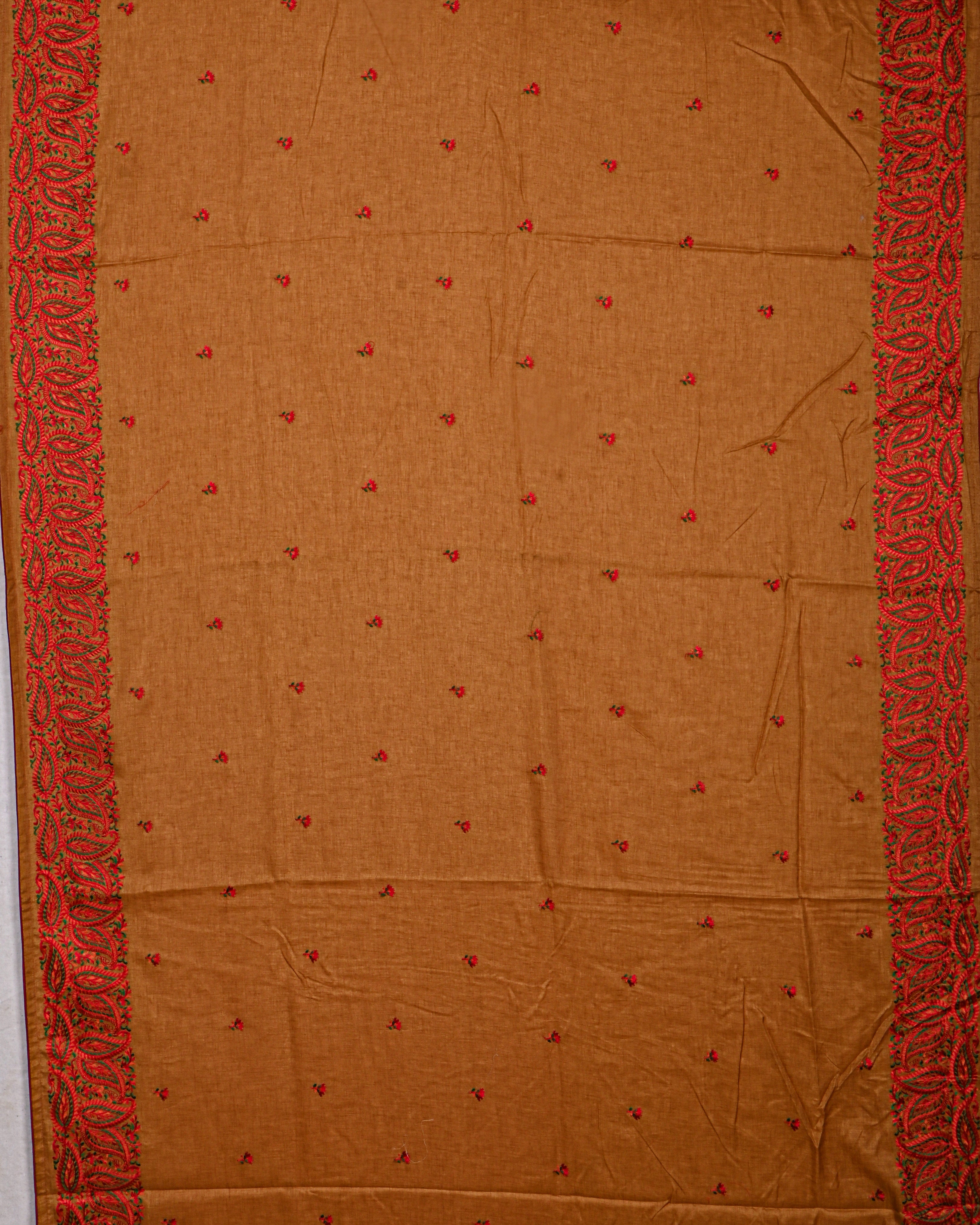 Yellow color Tusser Saree