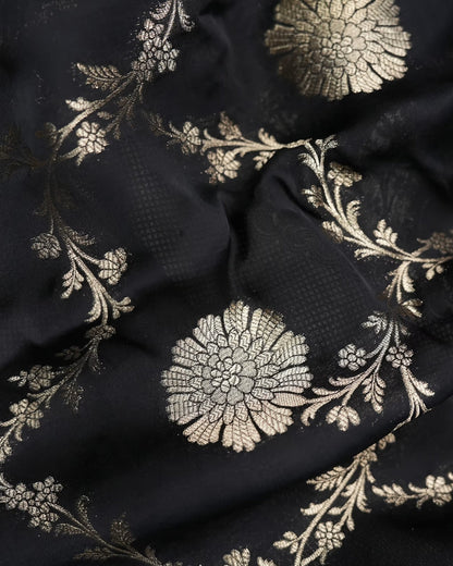 Black Color Silk Saree