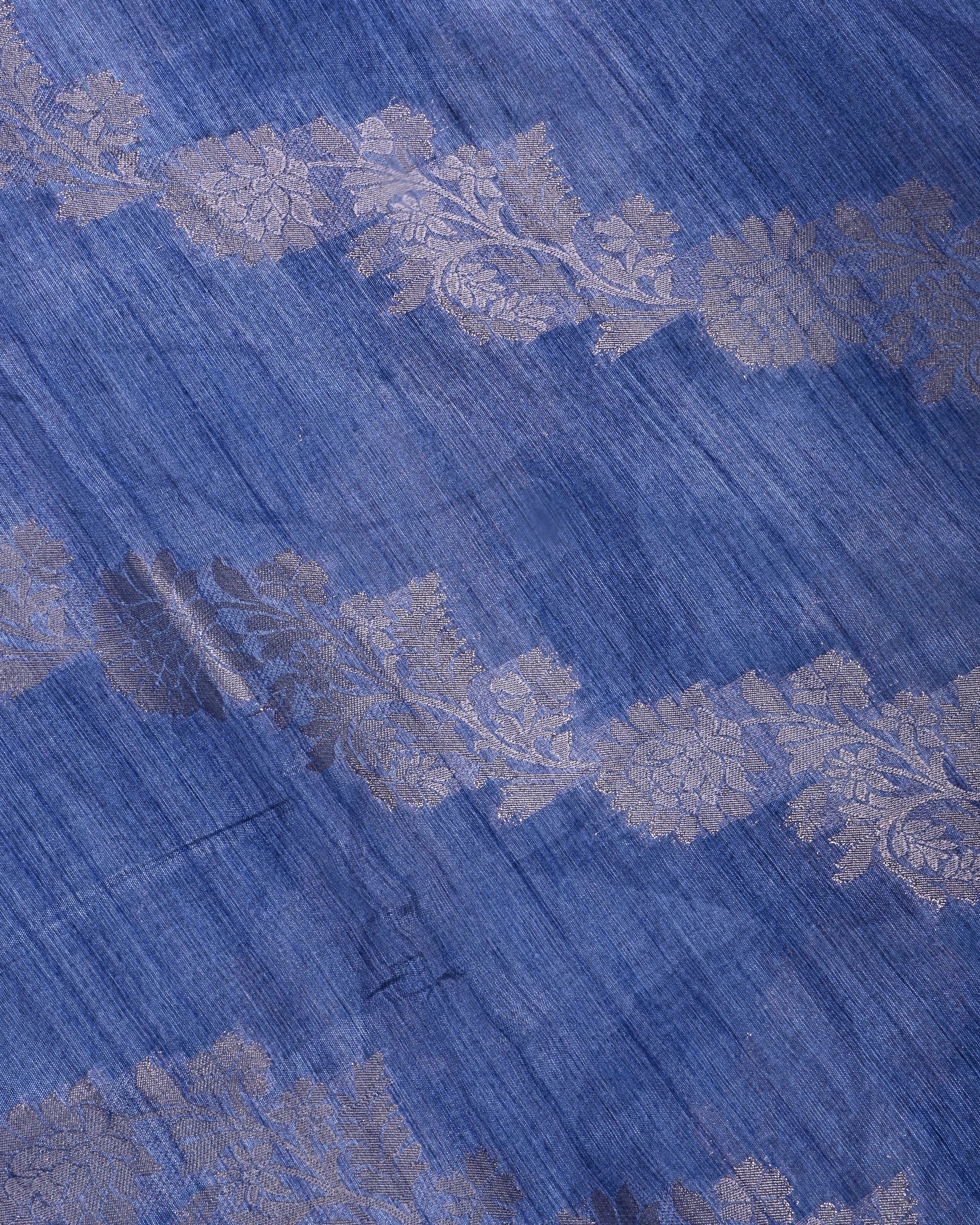 Navy Blue Color Silk Saree