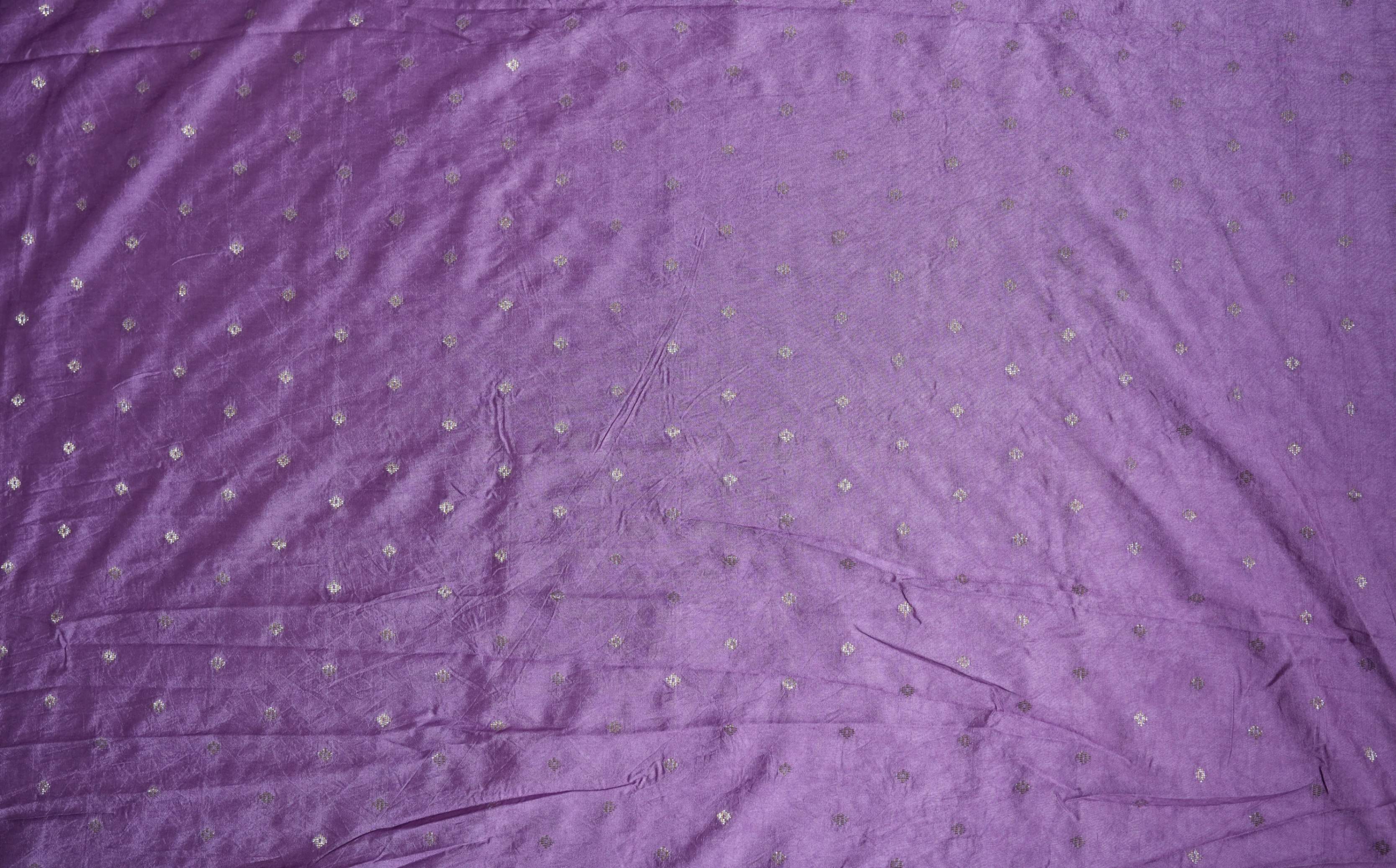 Purple Embroidery Organza Saree