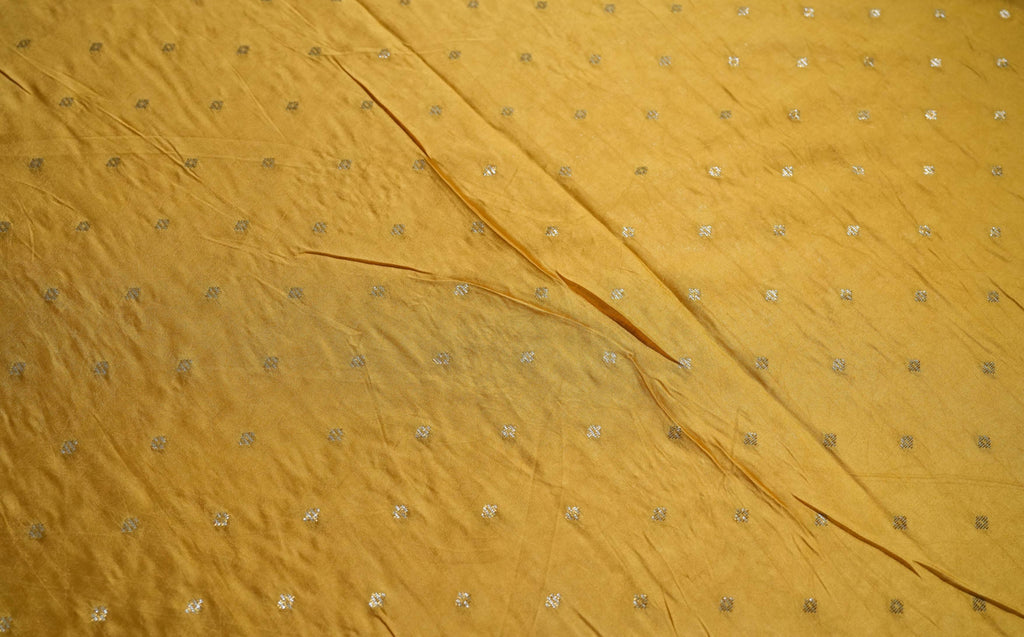 Yellow Embroidery Organza Saree