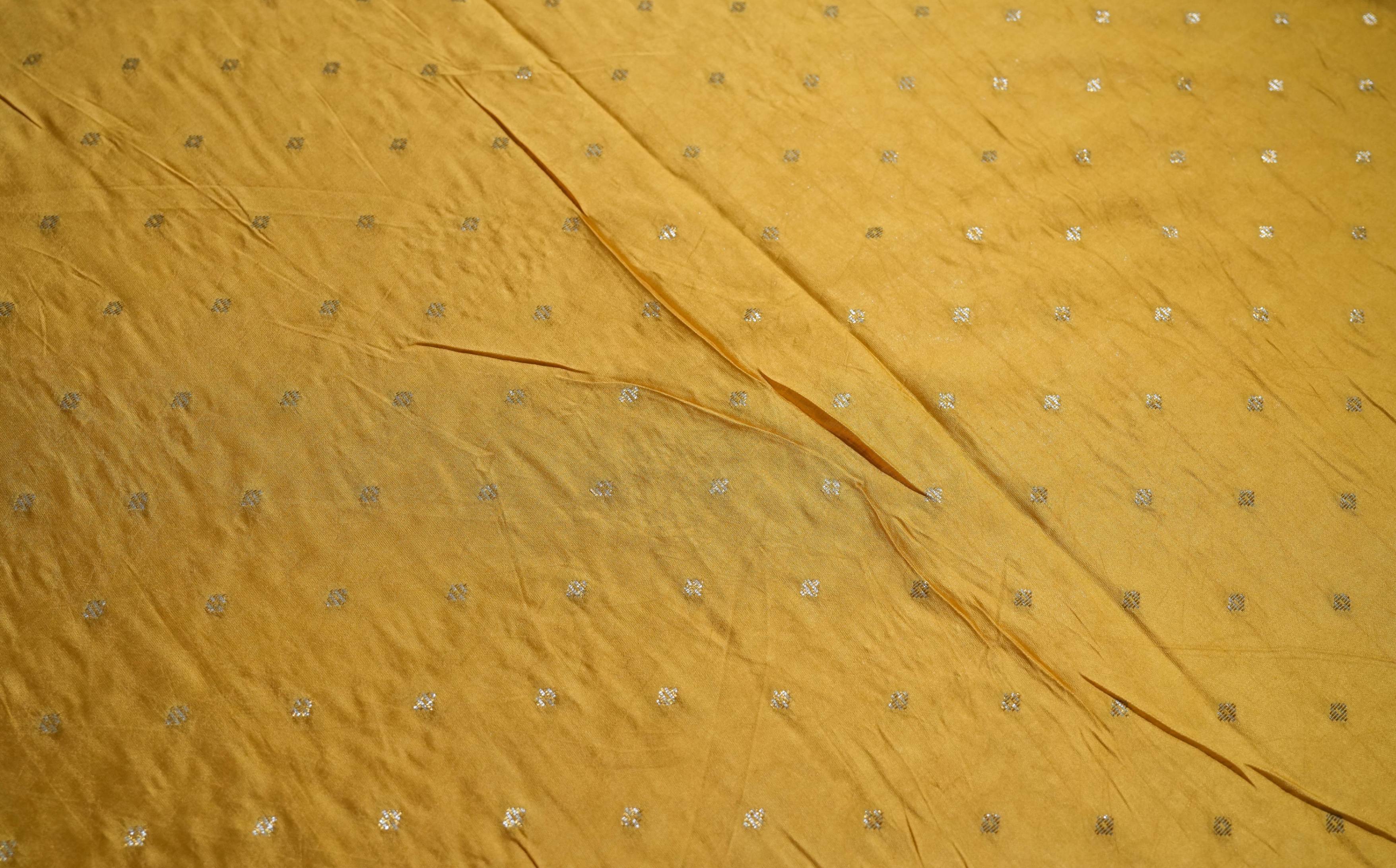 Yellow Embroidery Organza Saree