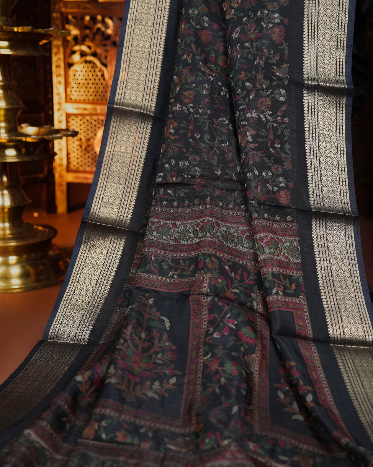 Black Color Silk Saree