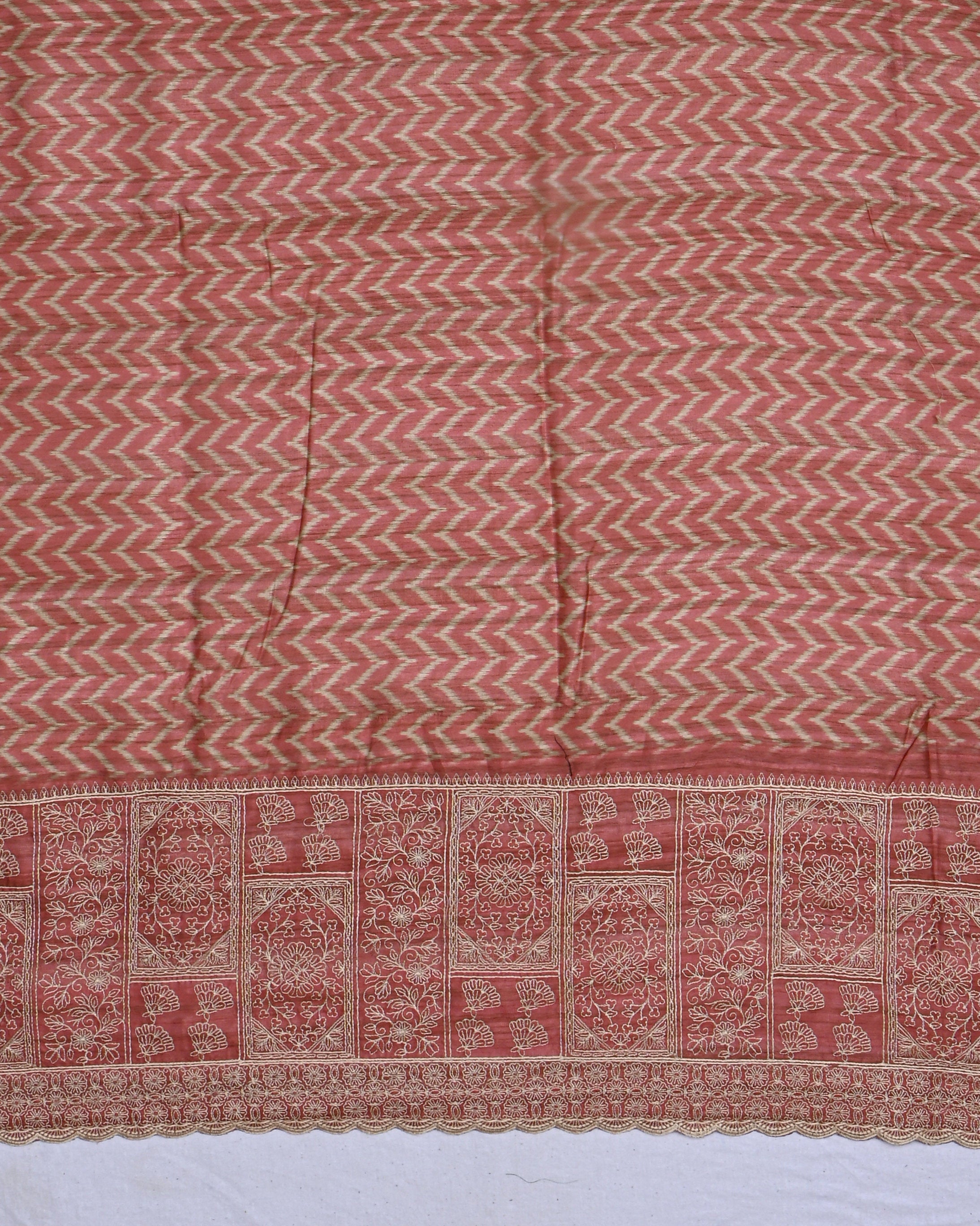 Pastel color Dupion Saree