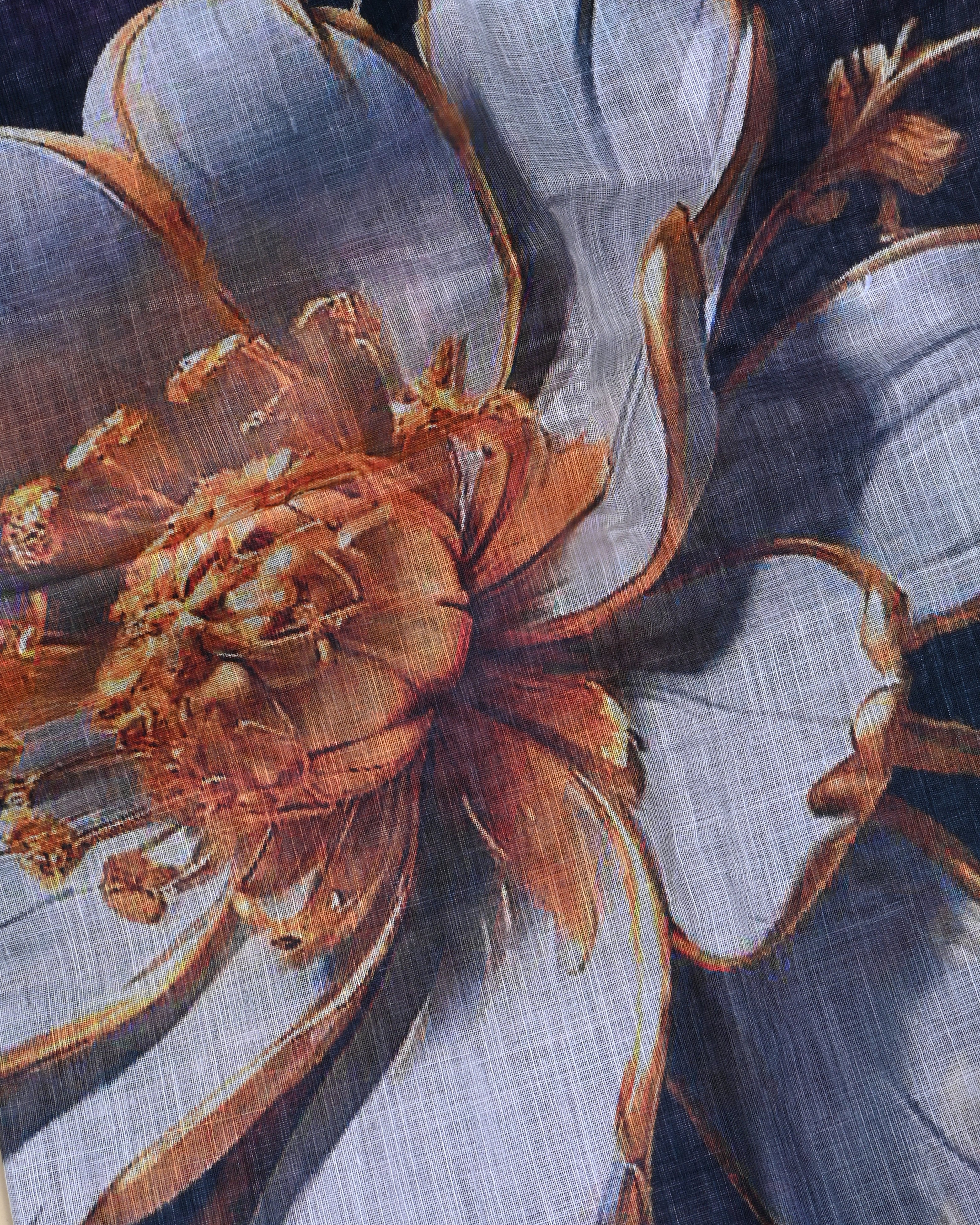 Purple Color Lenin Saree