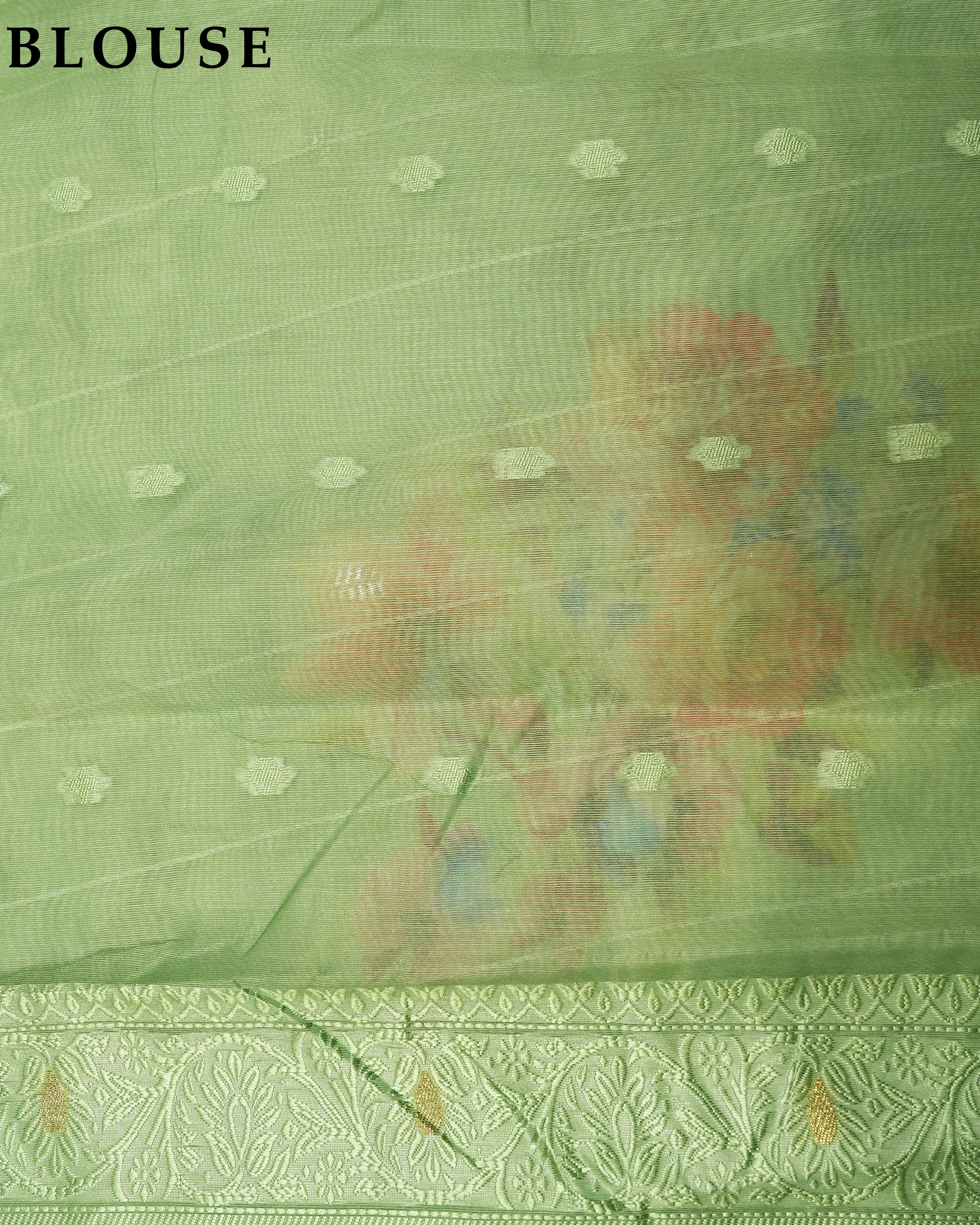 Green color Chanderi Saree