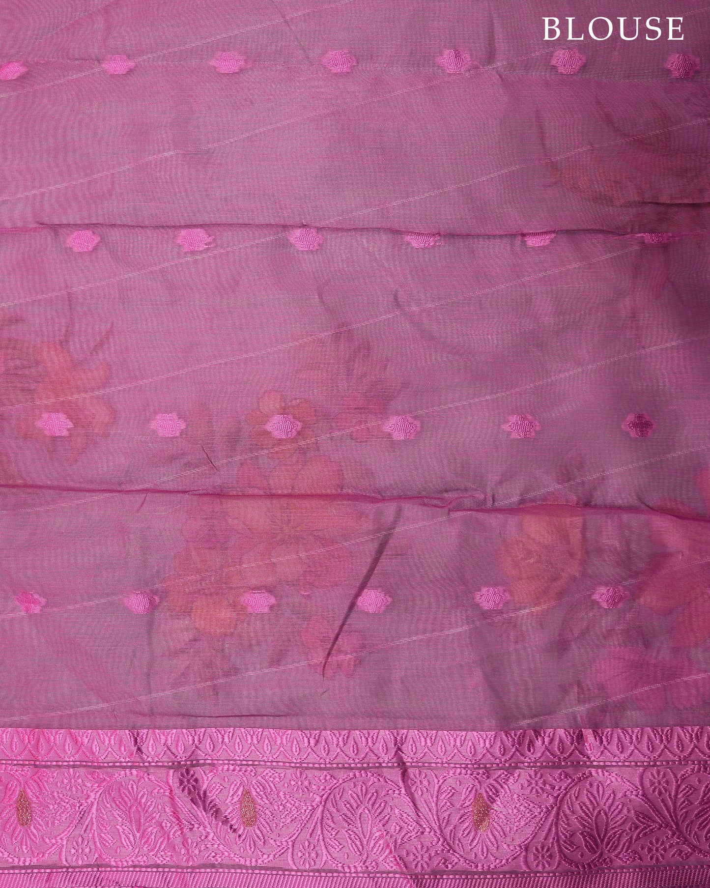 Ferozi color Chanderi Saree
