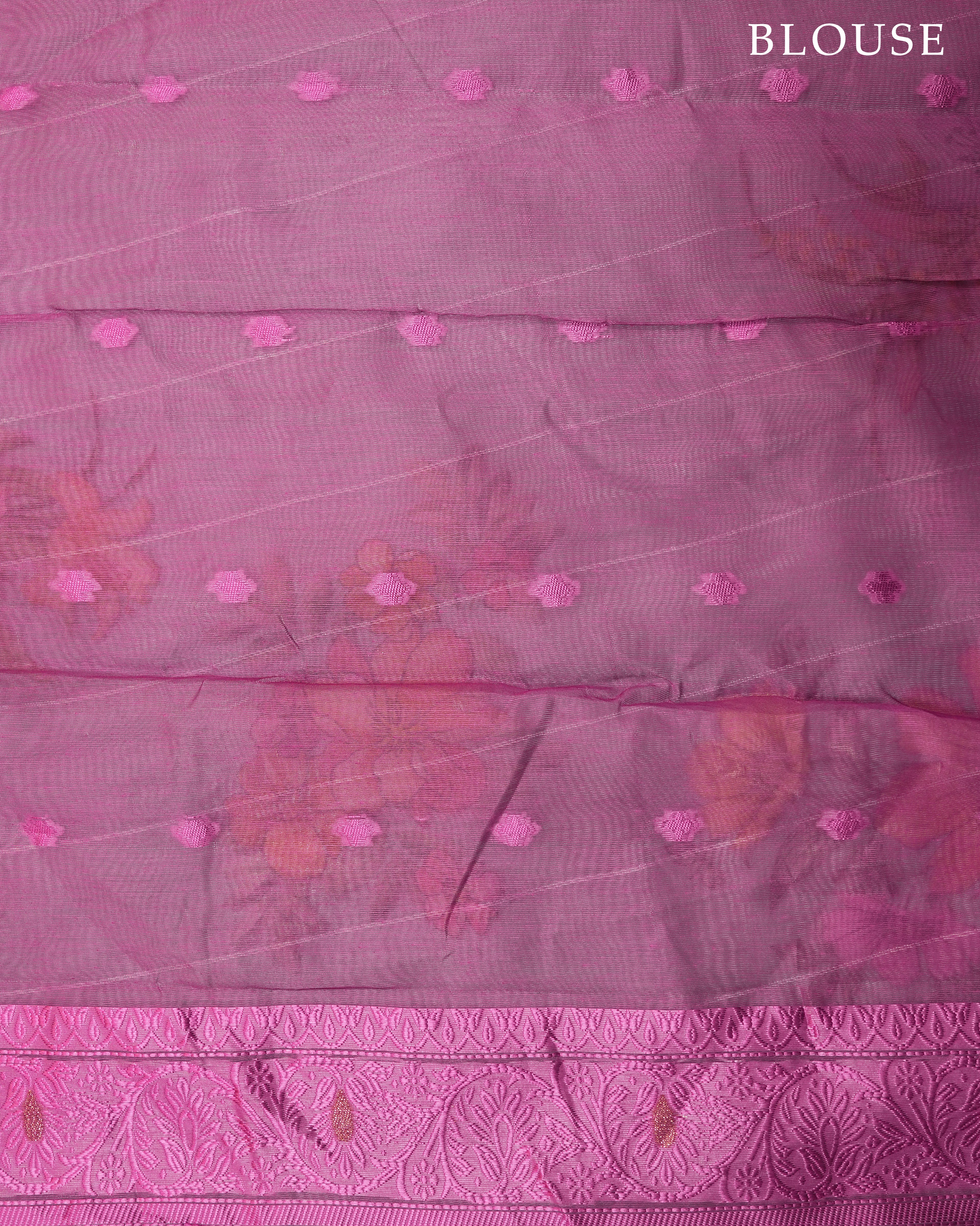 Ferozi color Chanderi Saree