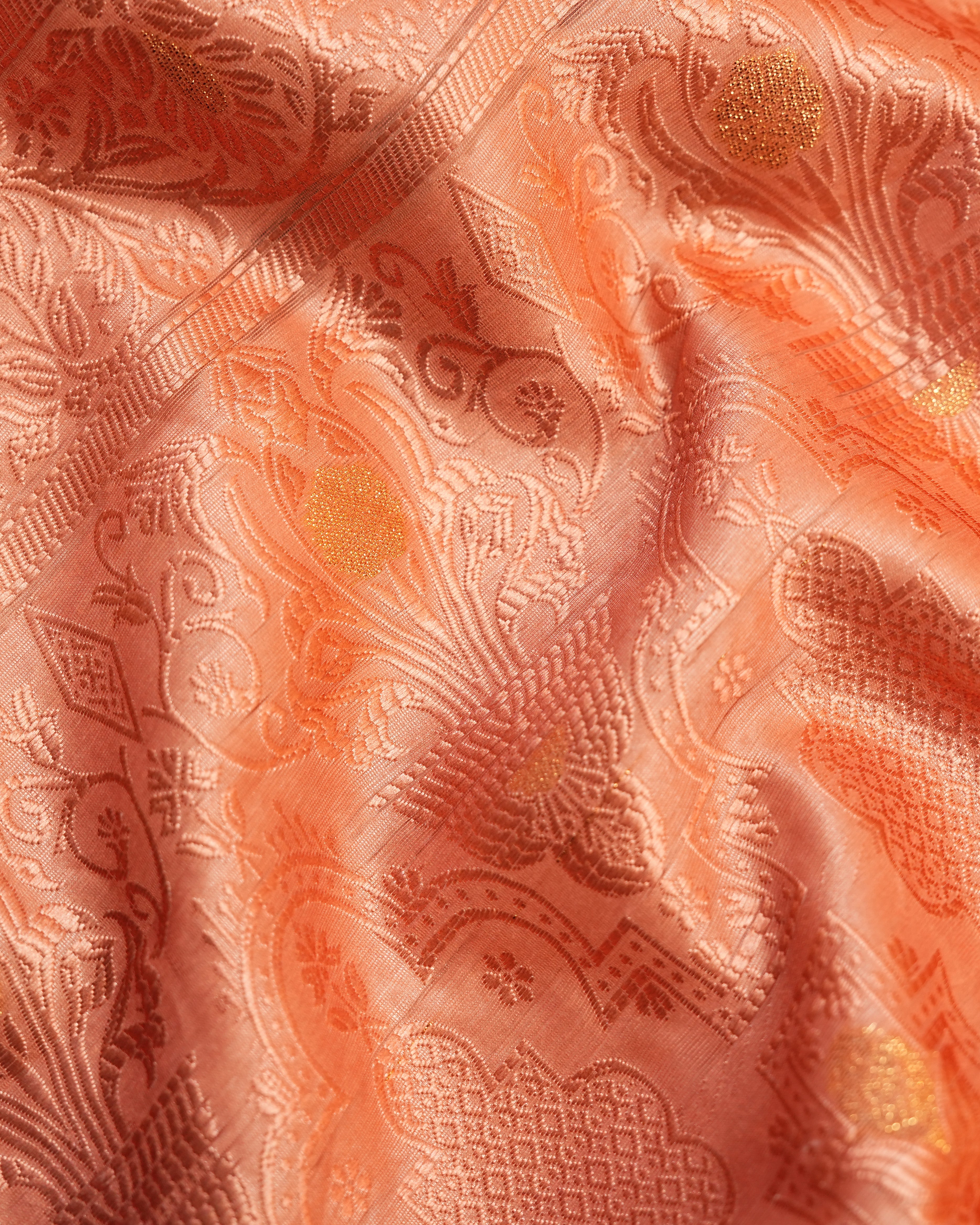 Pastel color Chanderi Saree