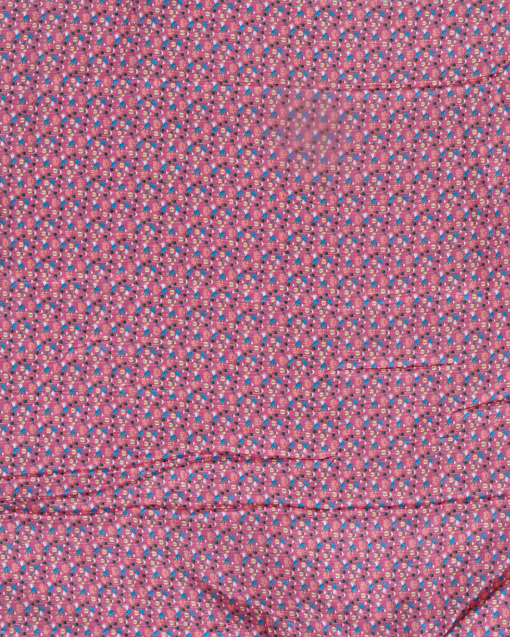 Ferozi Blue color Chanderi Kalamkari Saree