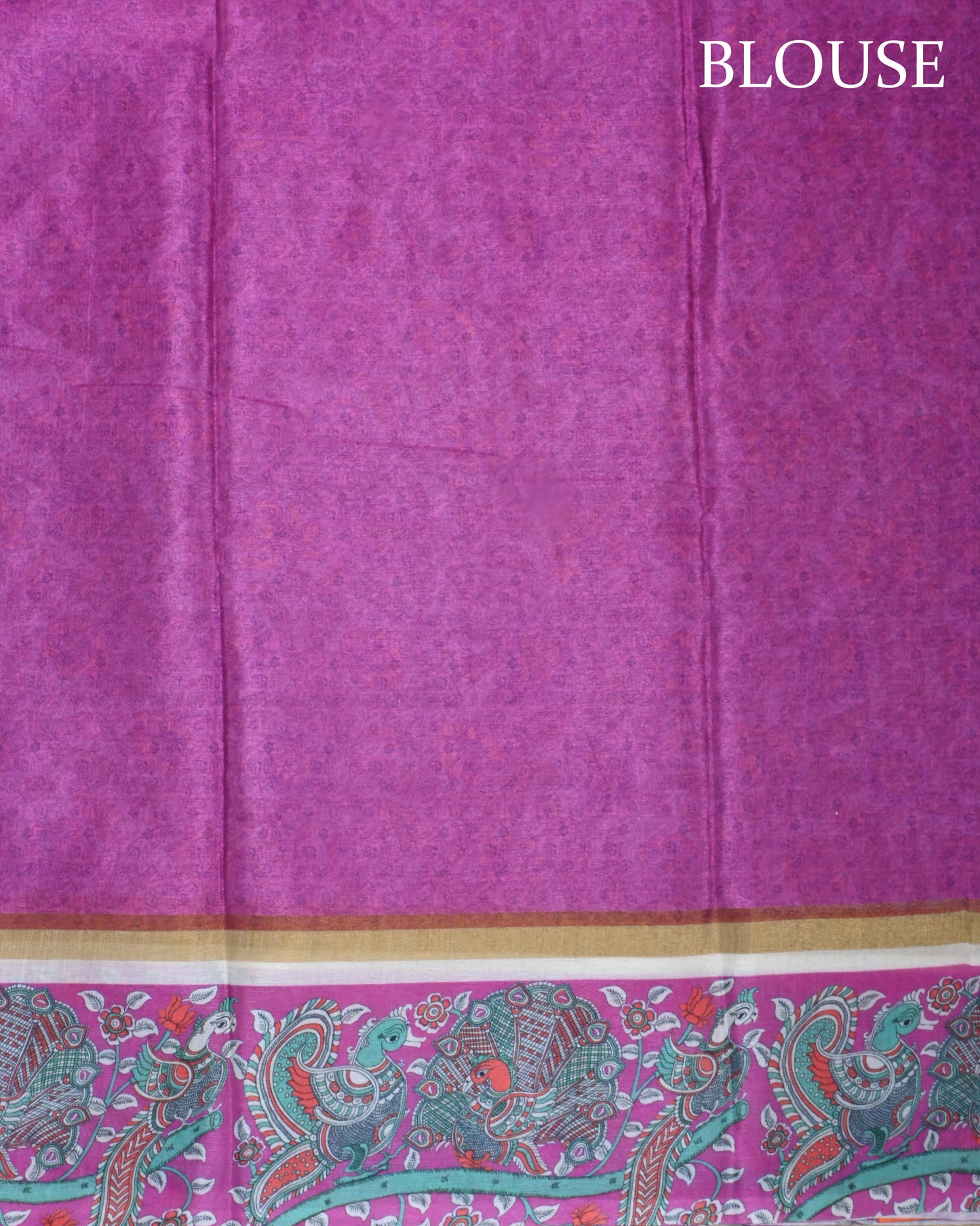 Ferozi Color Chanderi Saree