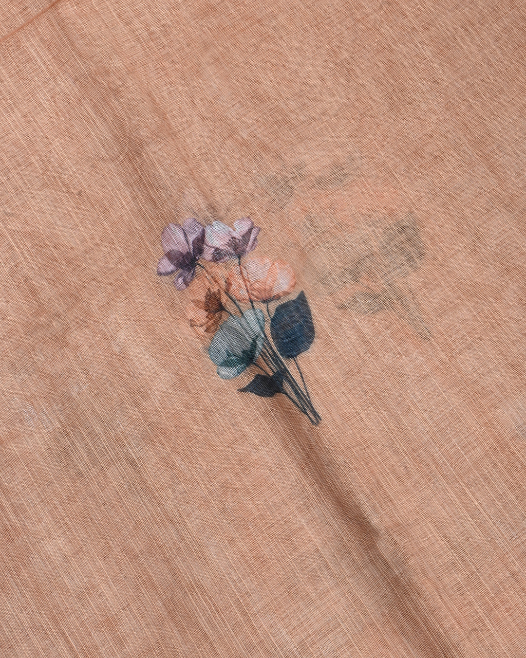 Off White Color Lenin Saree