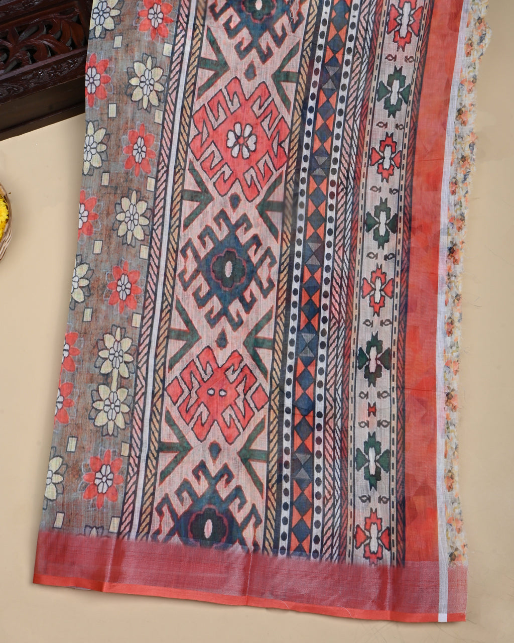 Multi Colour Color Lenin Saree