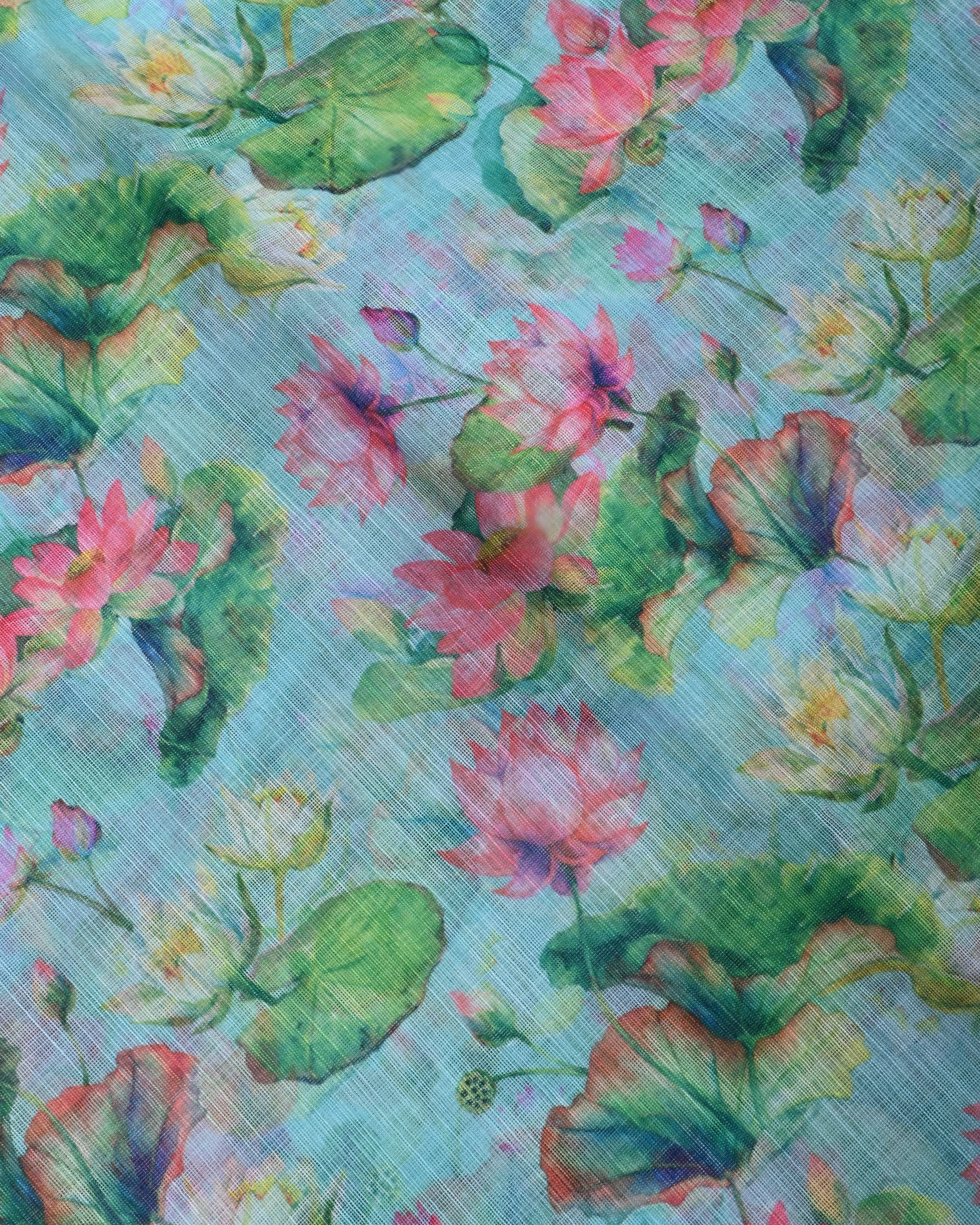 Ferozi Color Lenin Saree