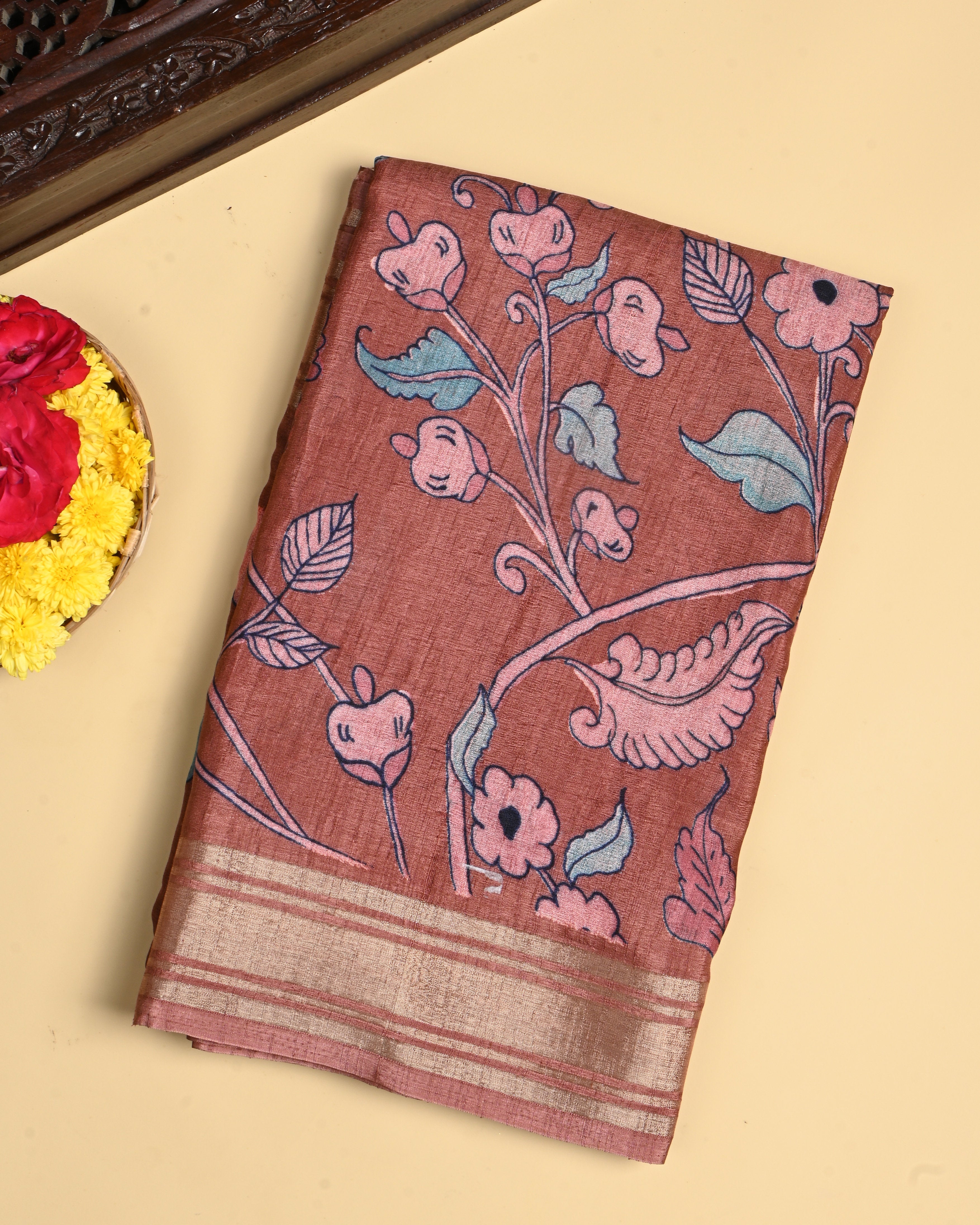 Pastel Color Silk Saree