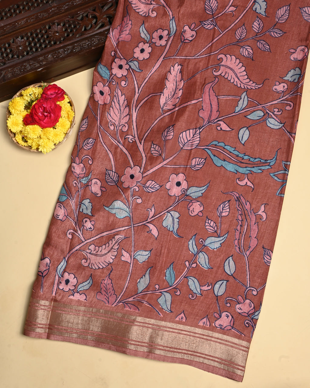 Pastel Color Silk Saree