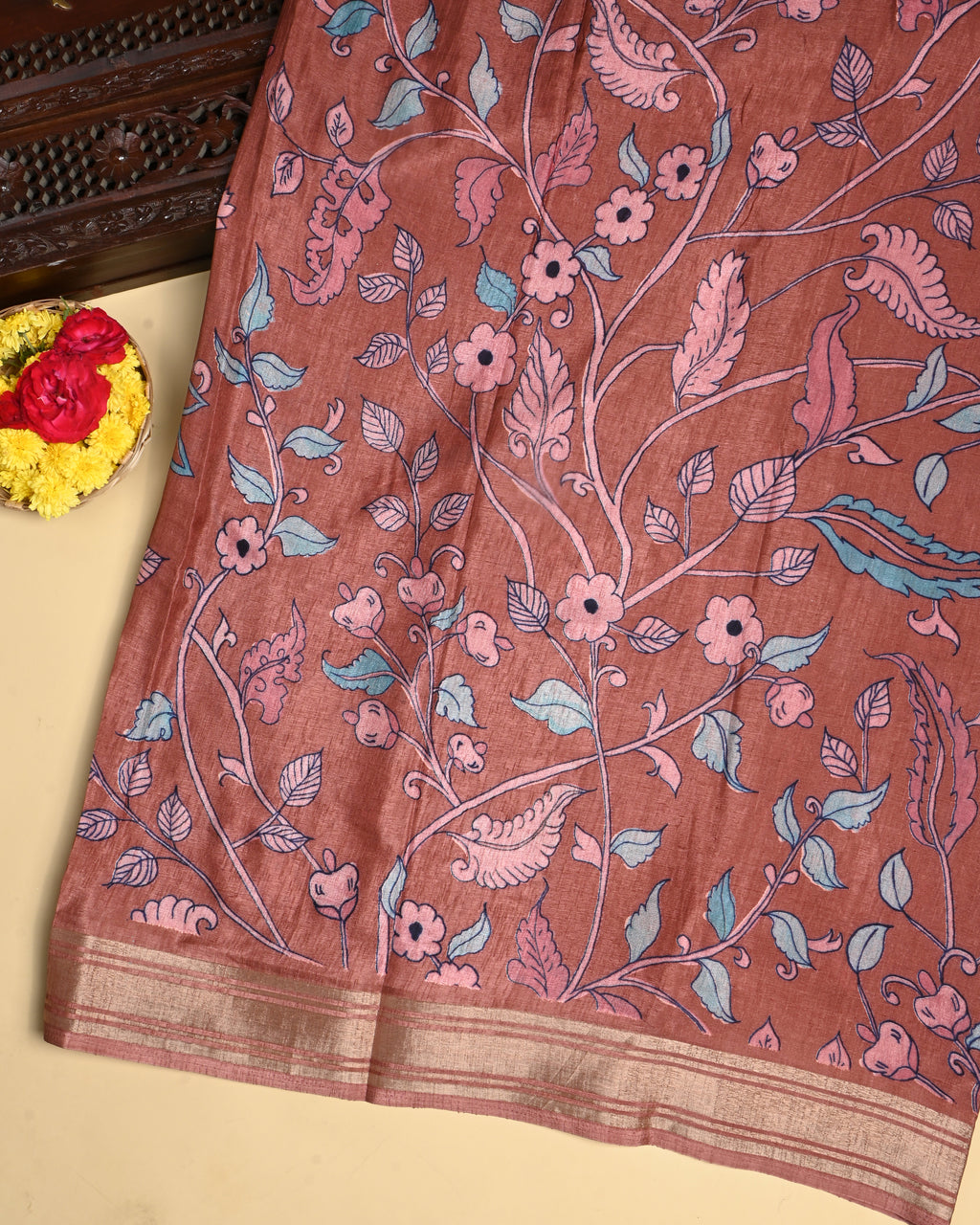 Pastel Color Silk Saree