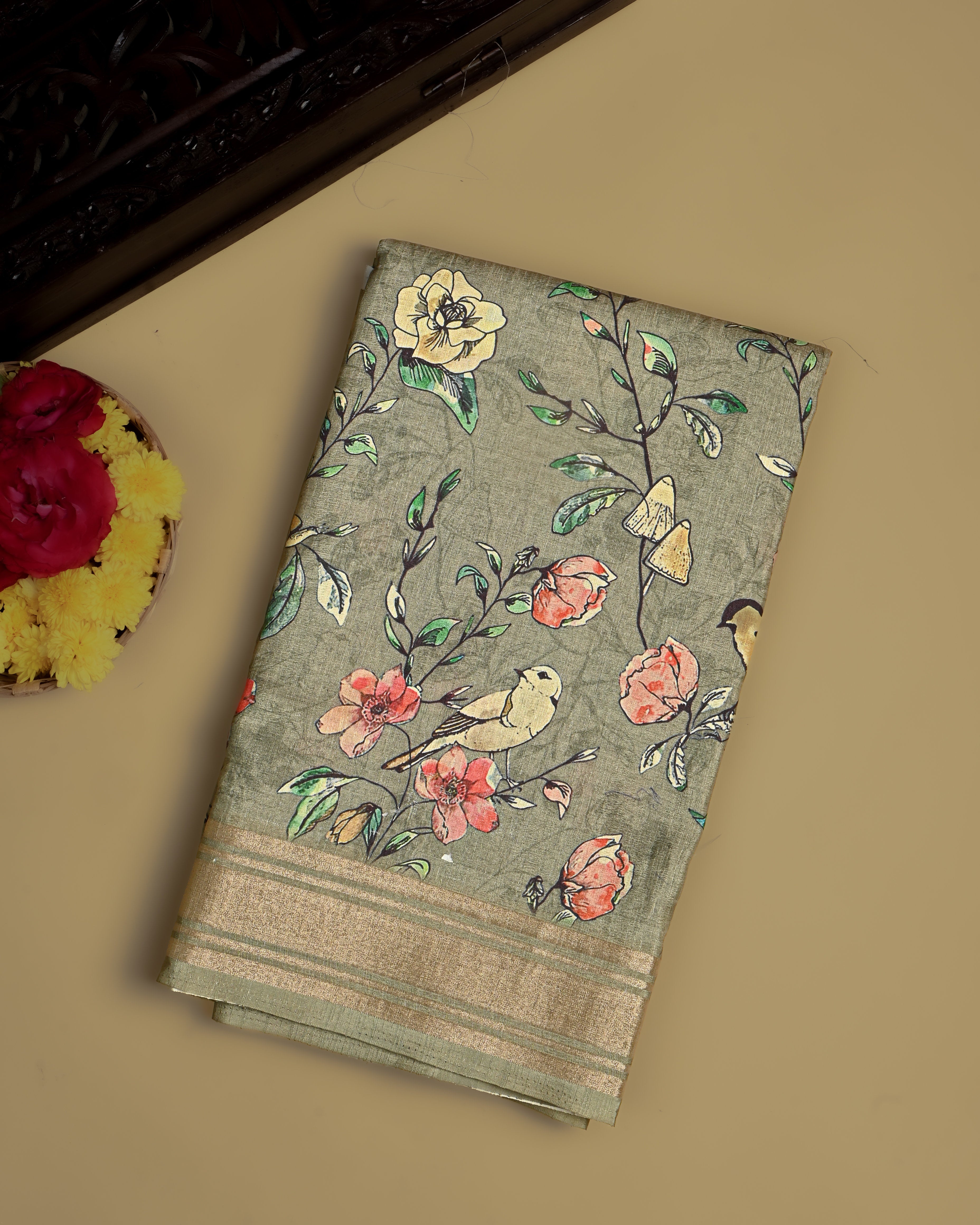 Green Color Silk Saree