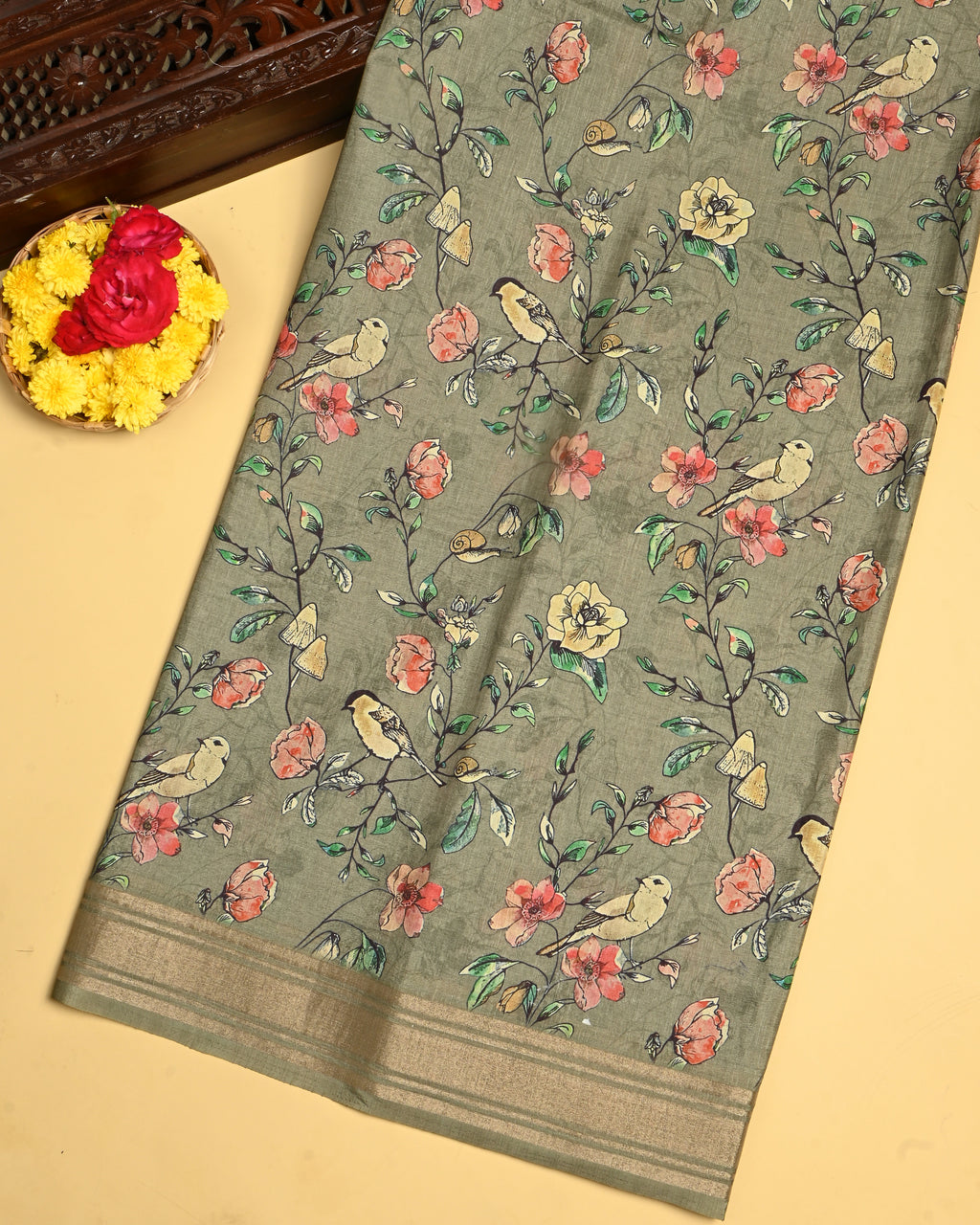 Green Color Silk Saree