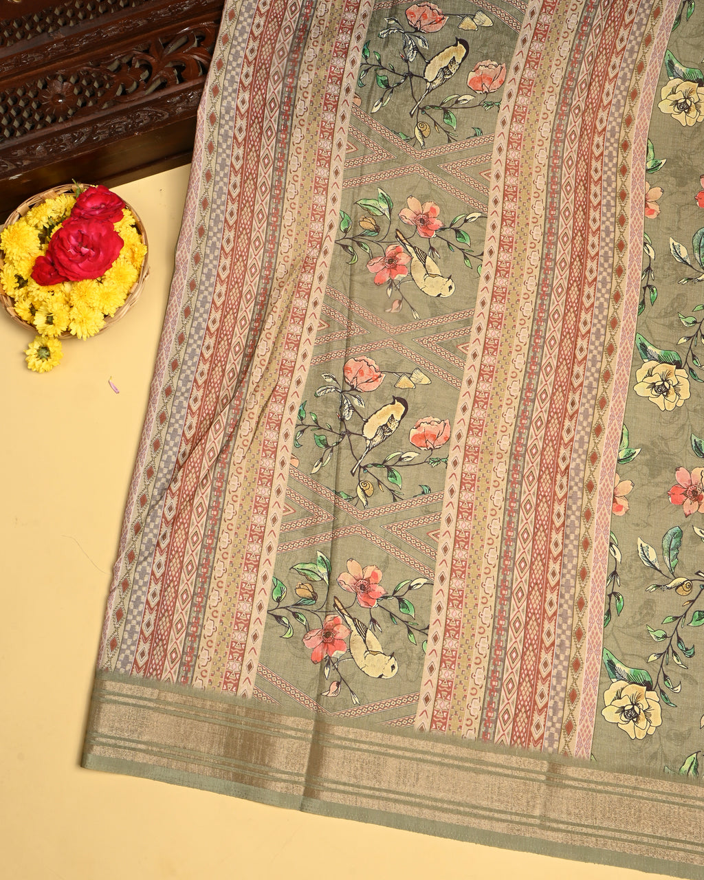 Green Color Silk Saree