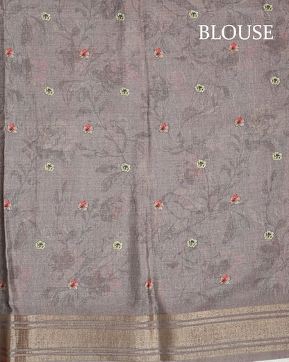 Earthy Color Silk Saree