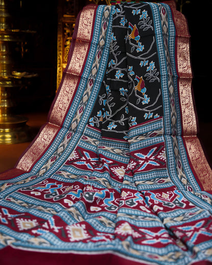 Black Color Silk Saree