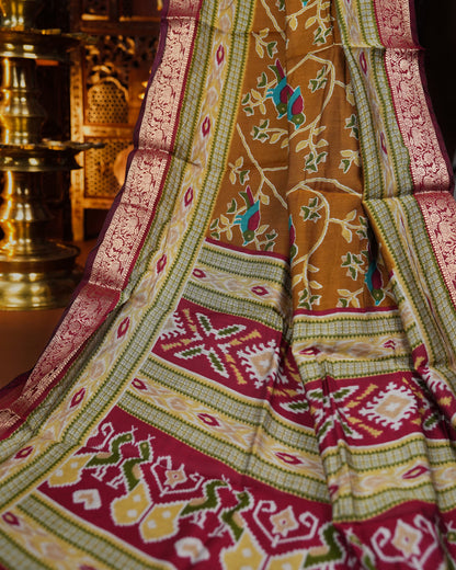 Earthy Color Silk Saree