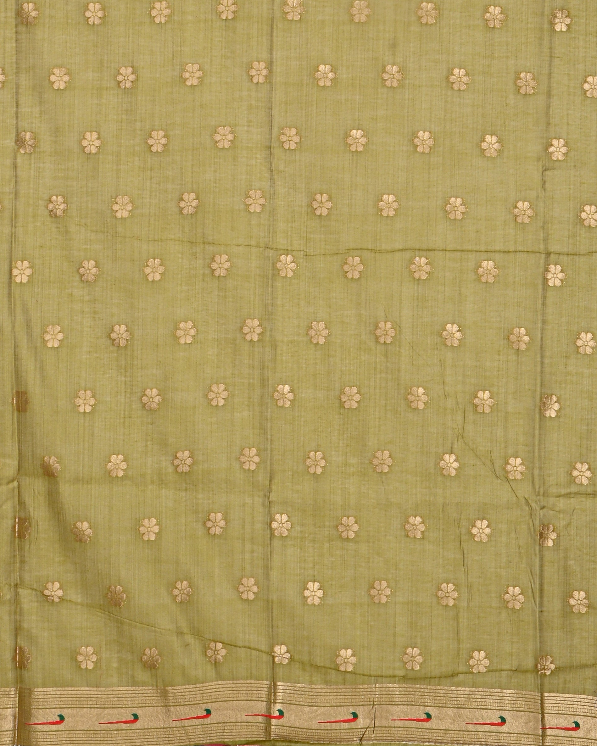 Pink color Chanderi Saree