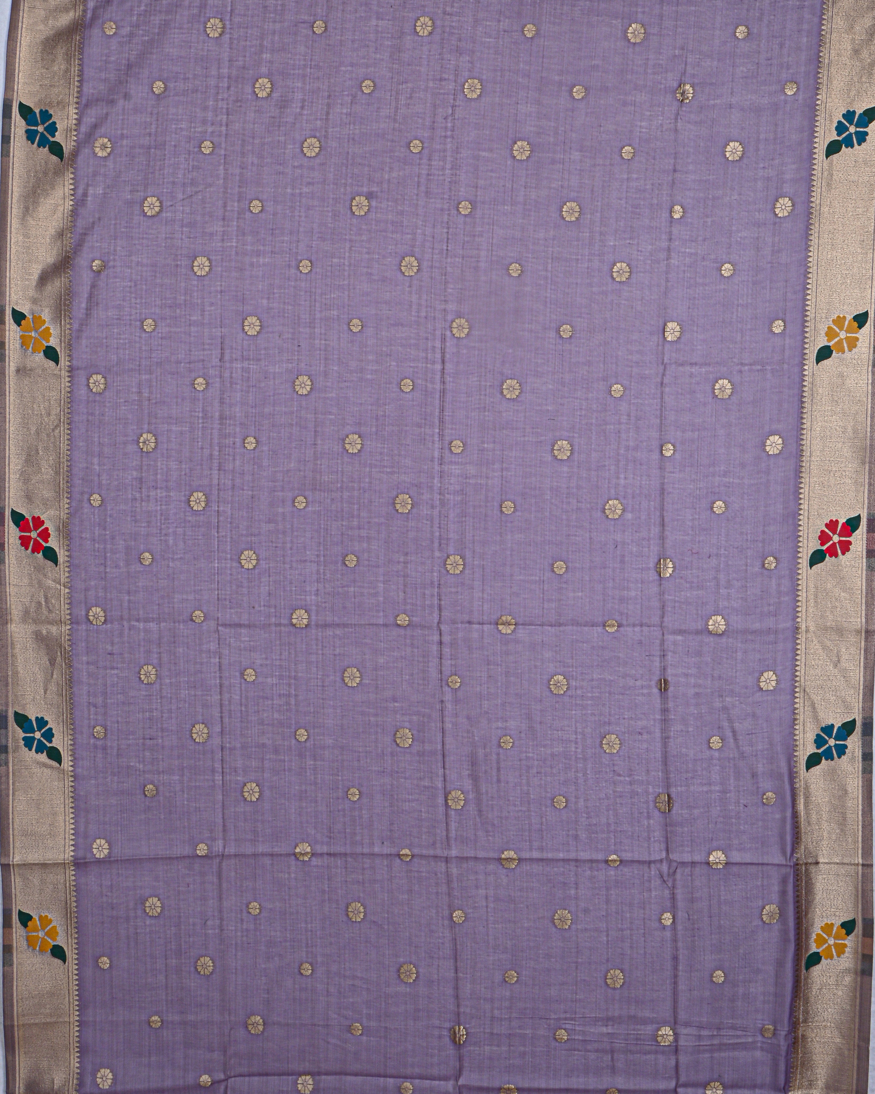 Purple color Chanderi Saree
