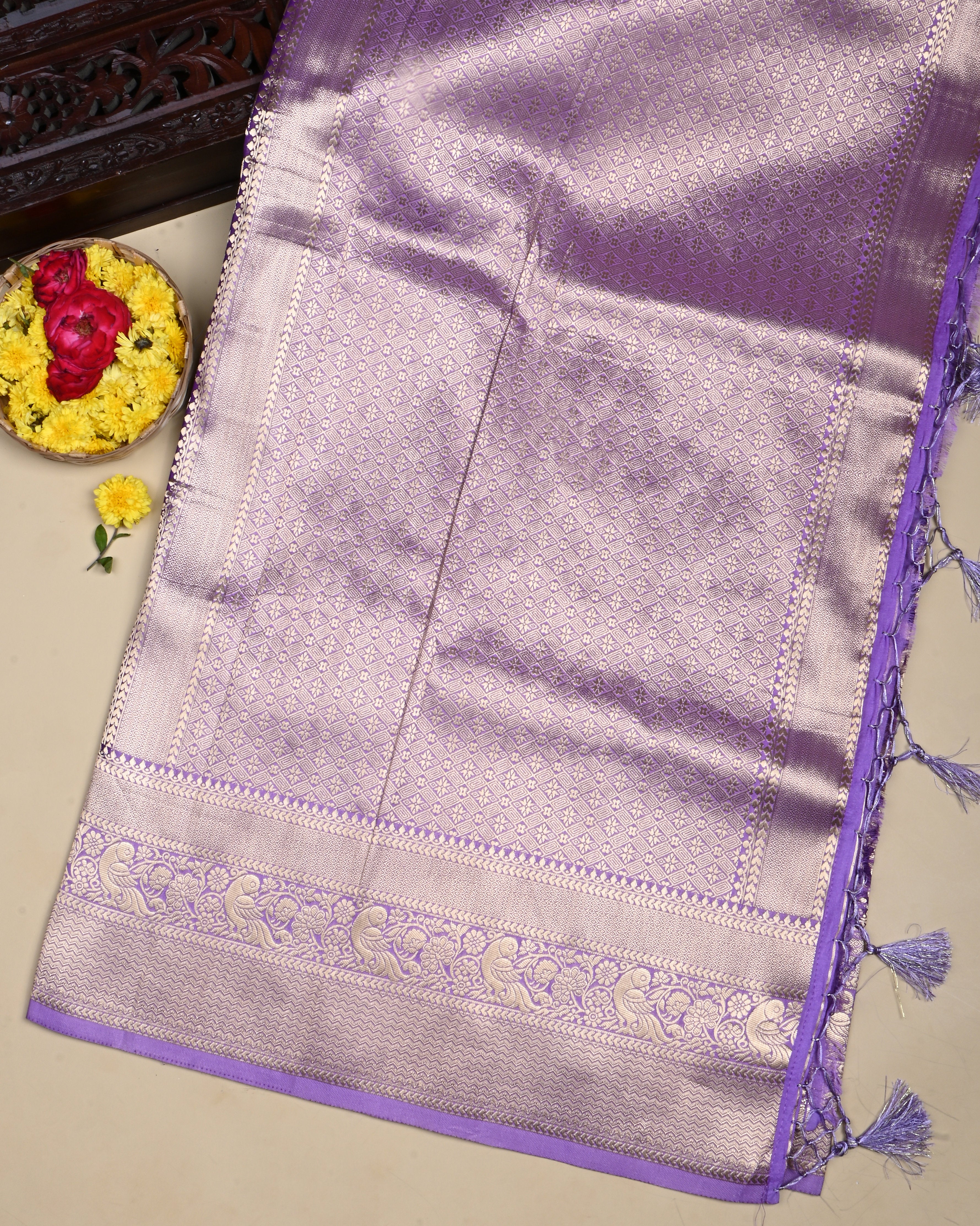 Purple Color Silk Saree