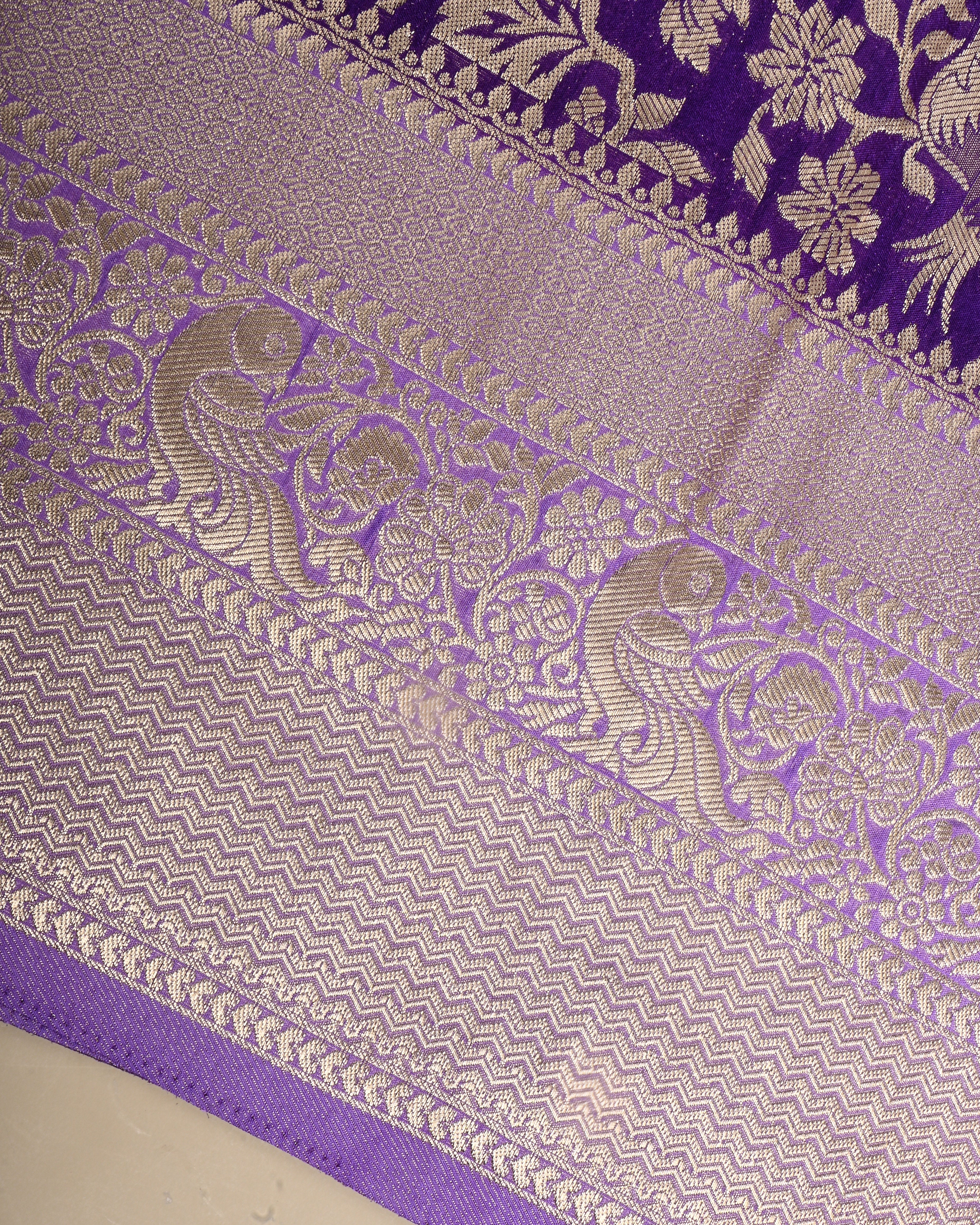 Purple Color Silk Saree