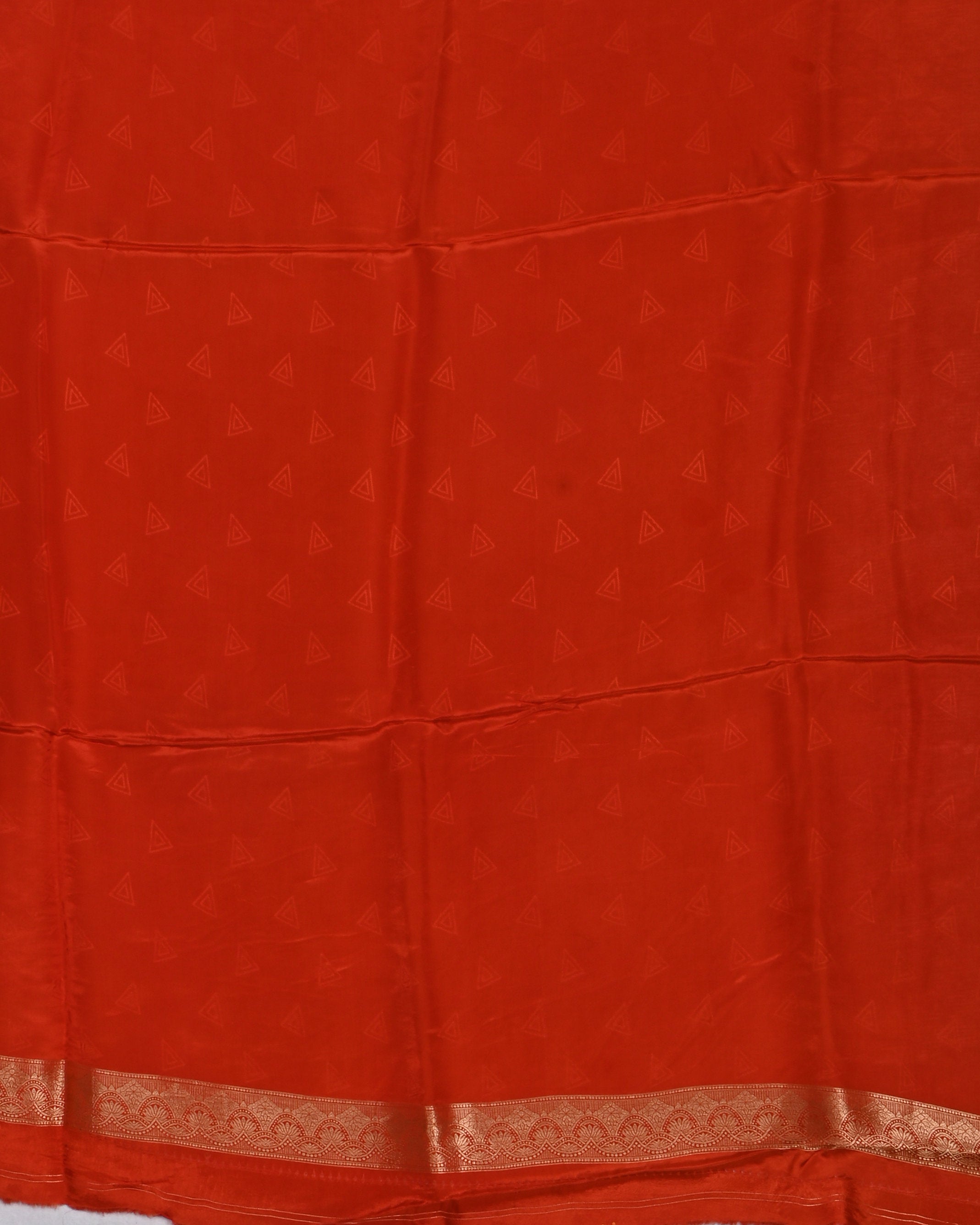Orange color Silk Saree