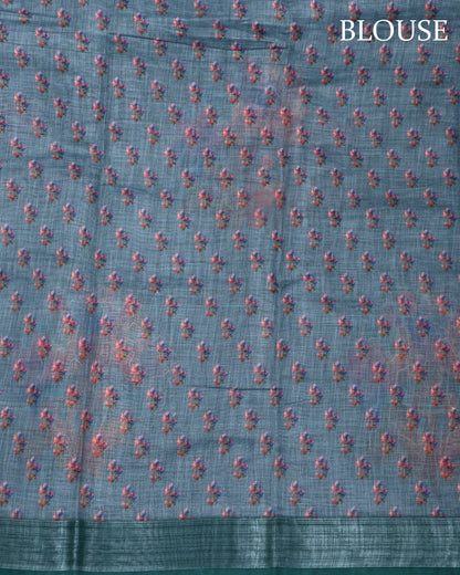 Ferozi Color Lenin Saree