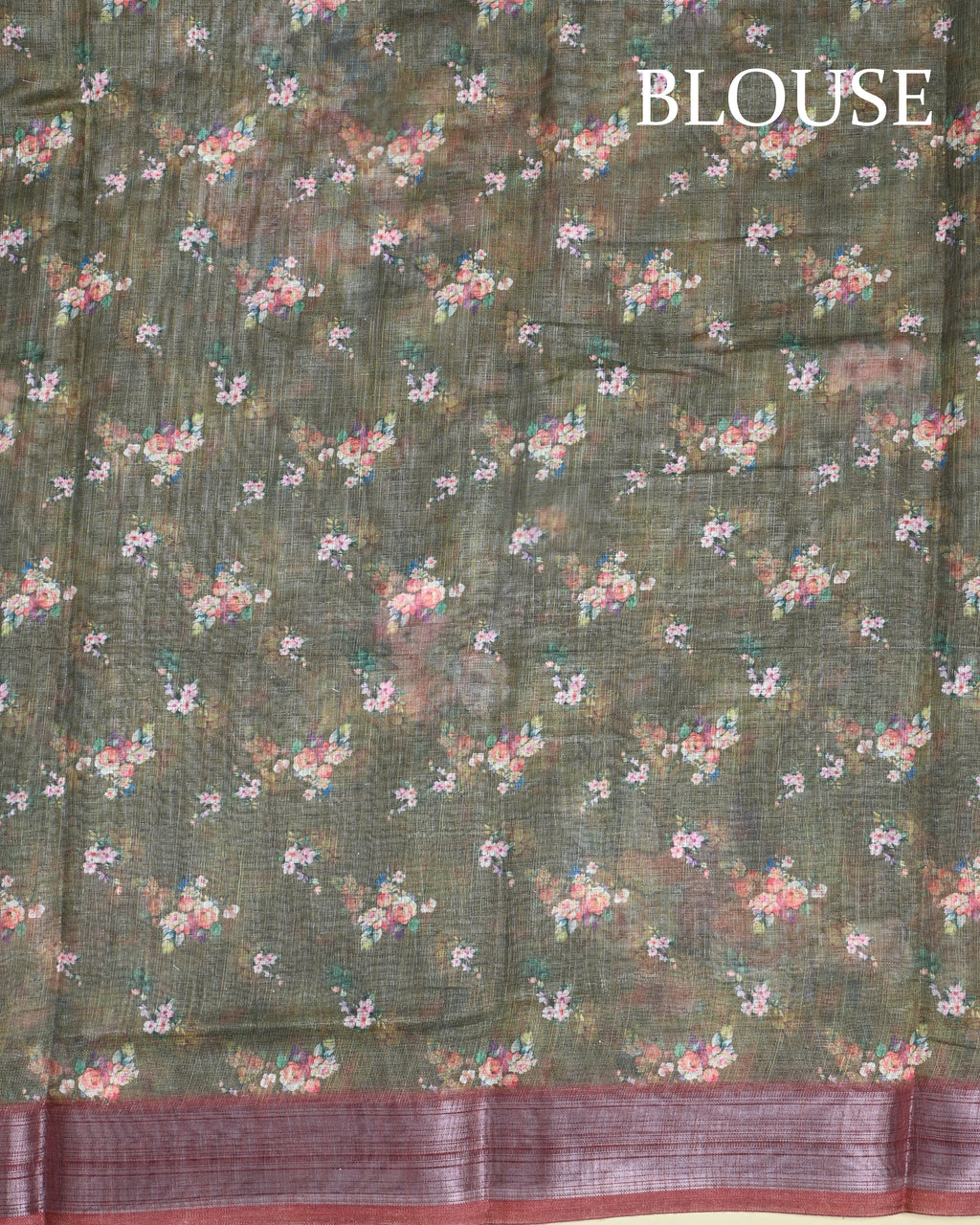 Green Color Lenin Saree