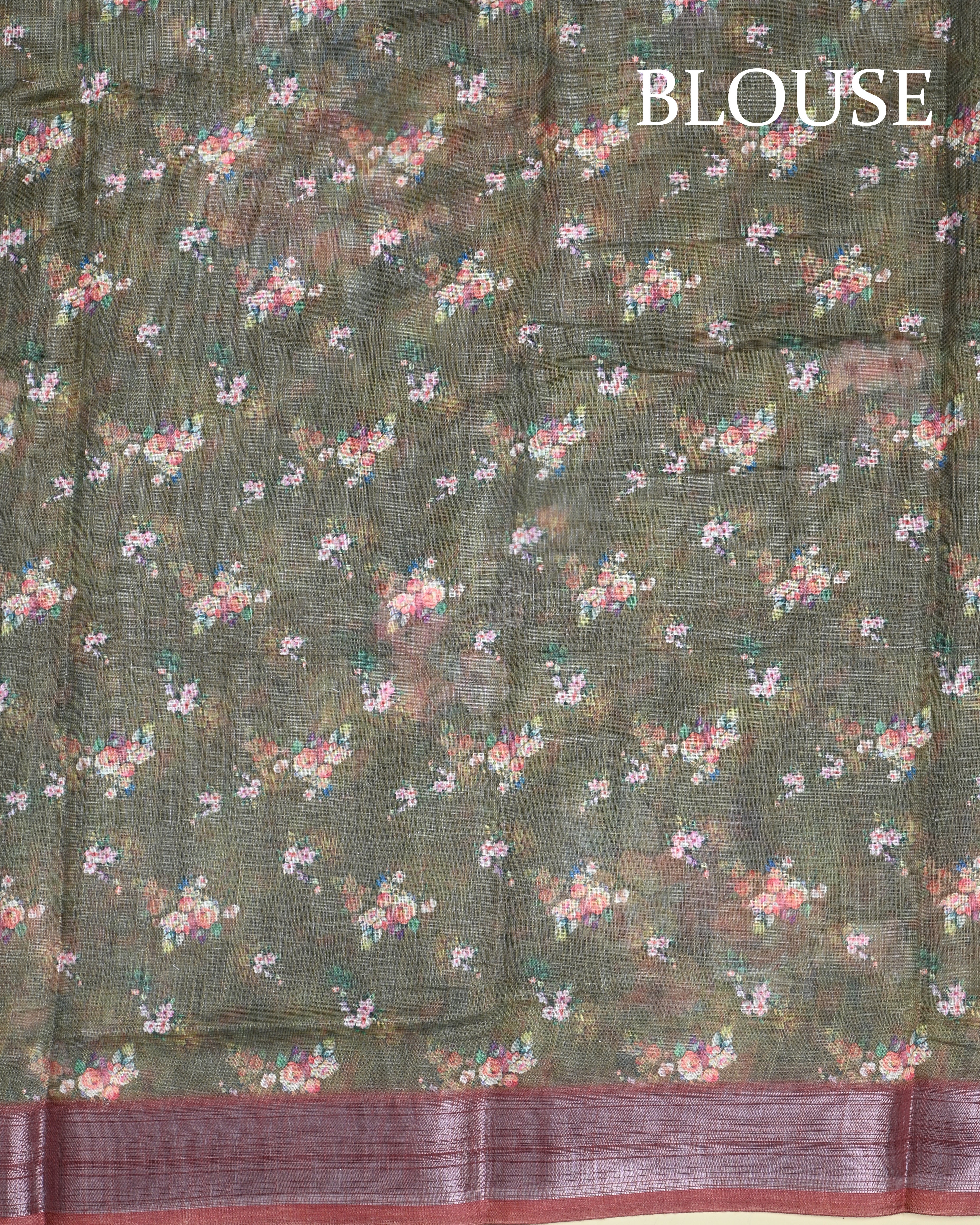 Green Color Lenin Saree