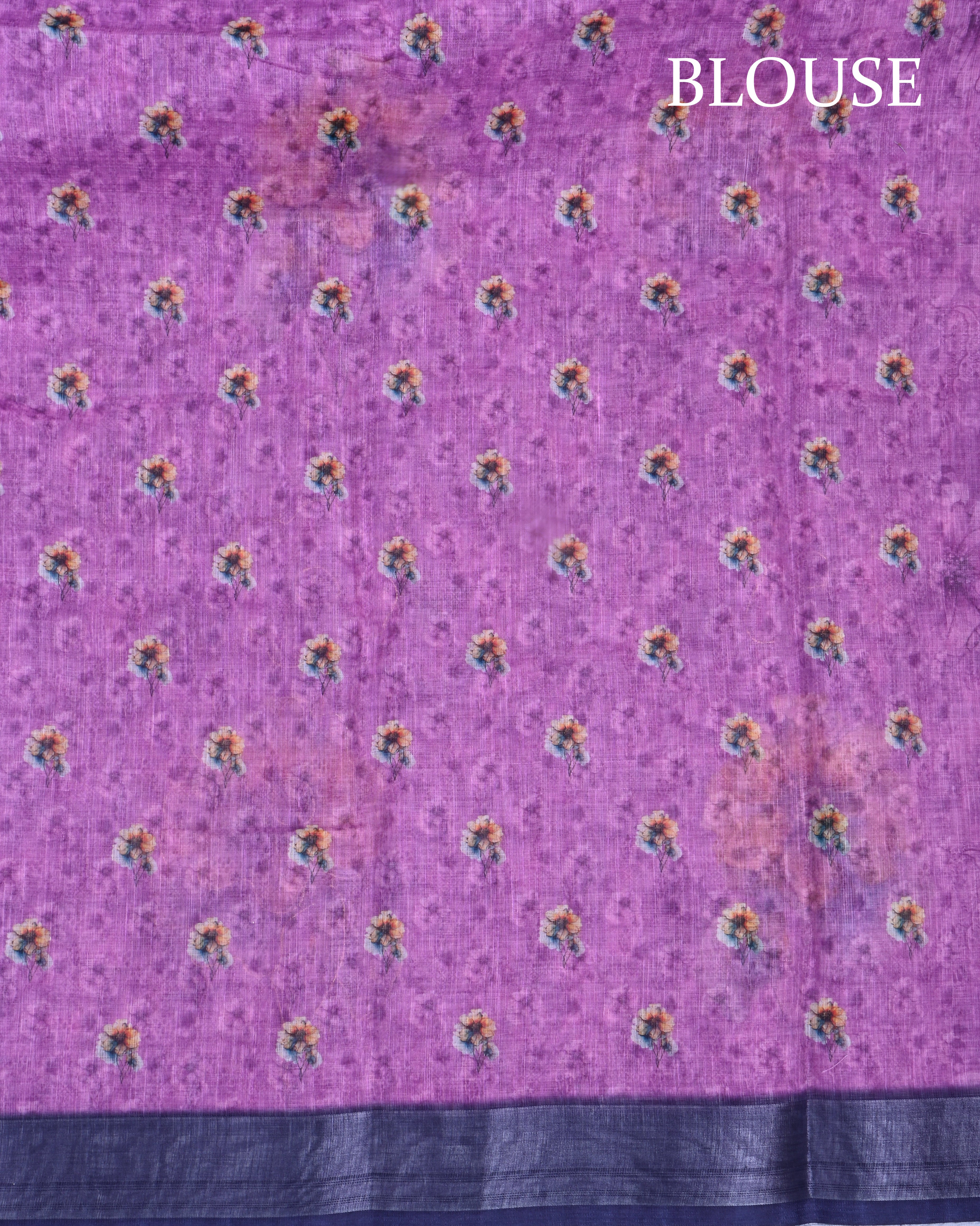 Pink Color Lenin Saree