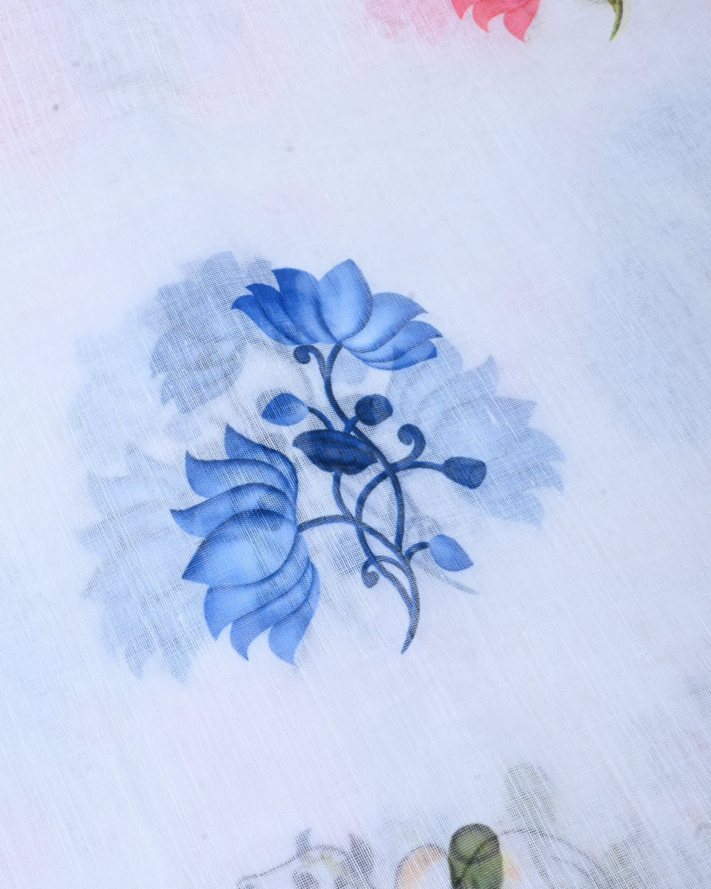 Off White Color Lenin Saree