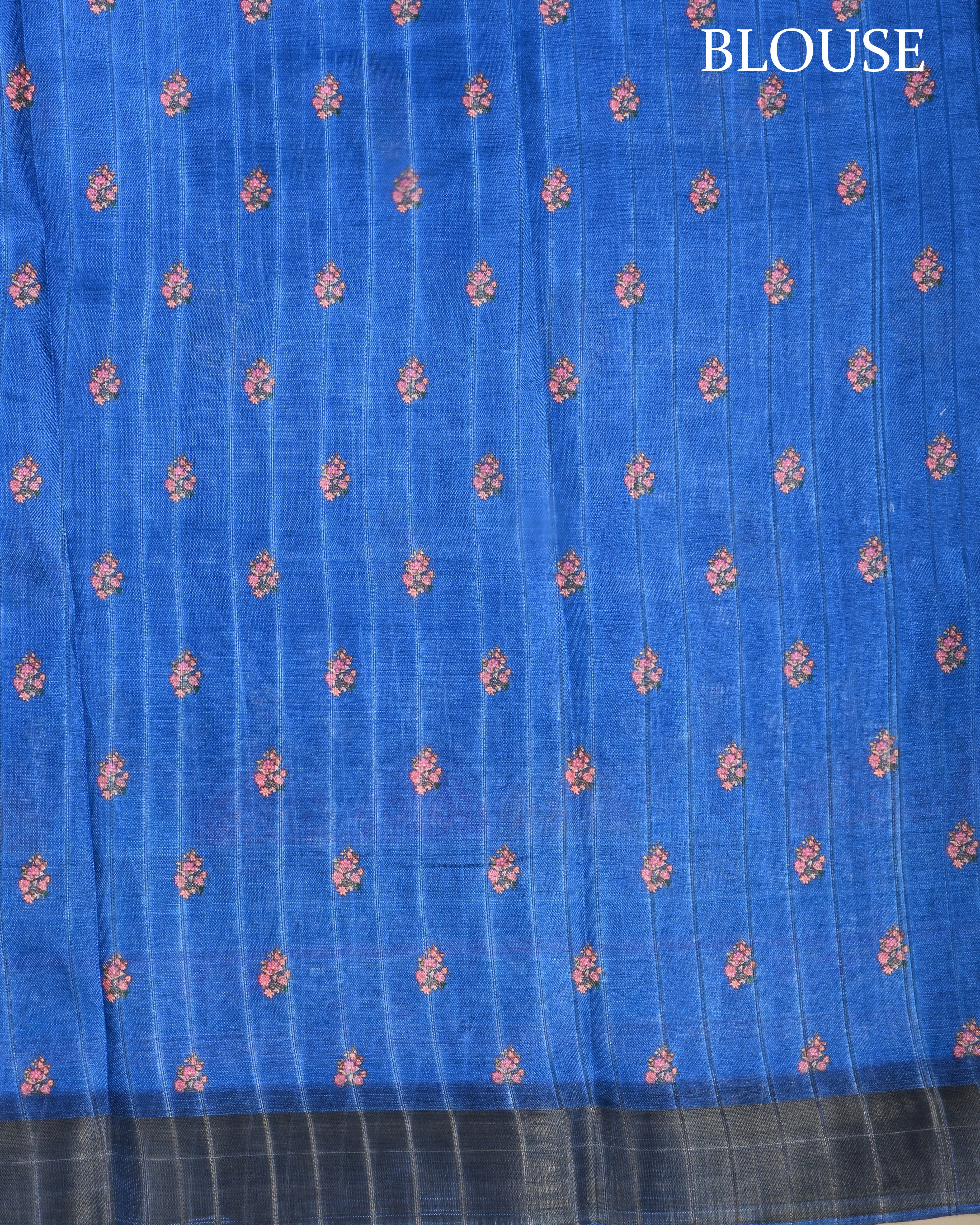Navy Blue Color Silk Saree