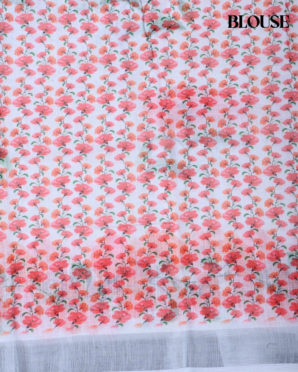 Off White Color Lenin Saree