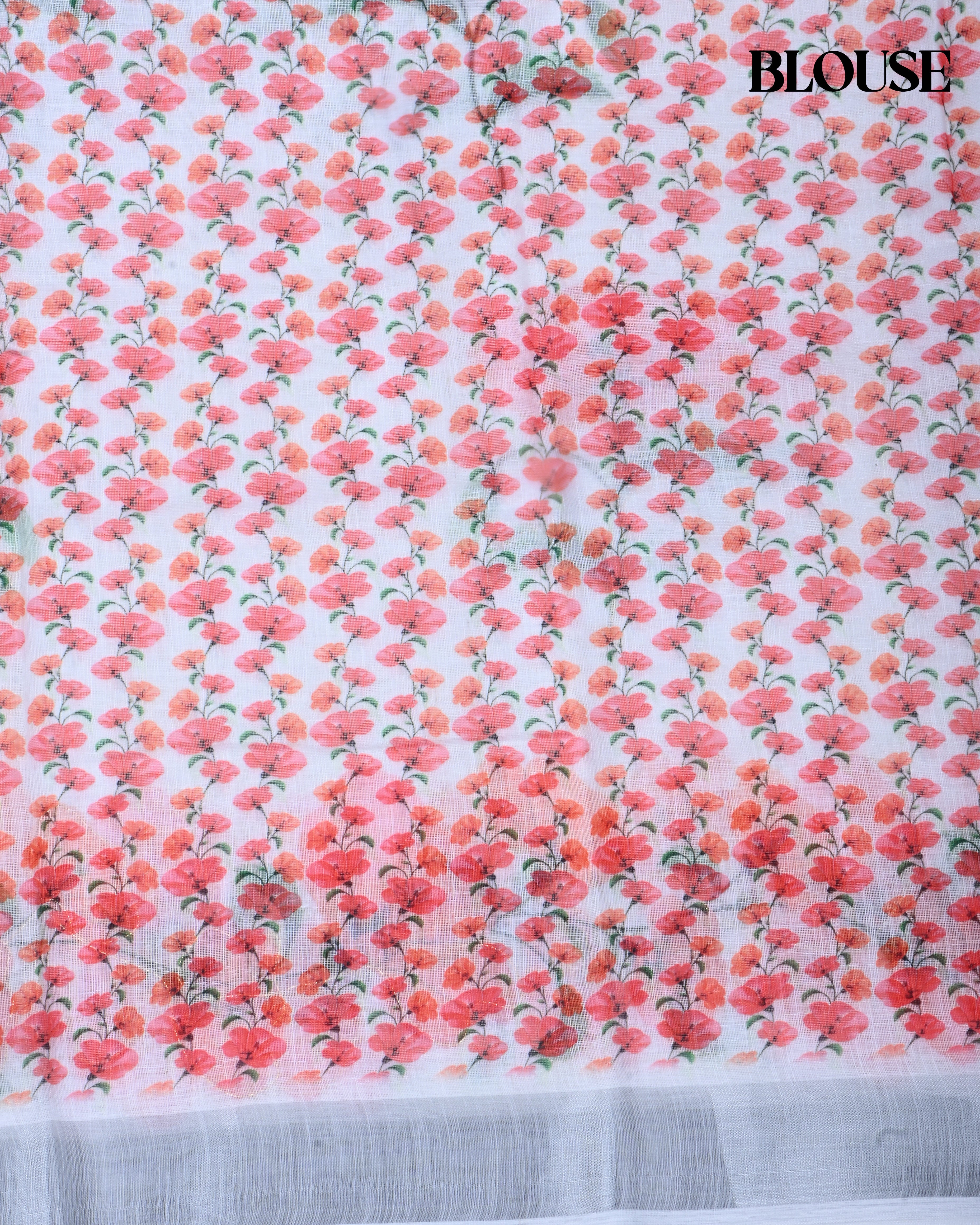 Off White Color Lenin Saree