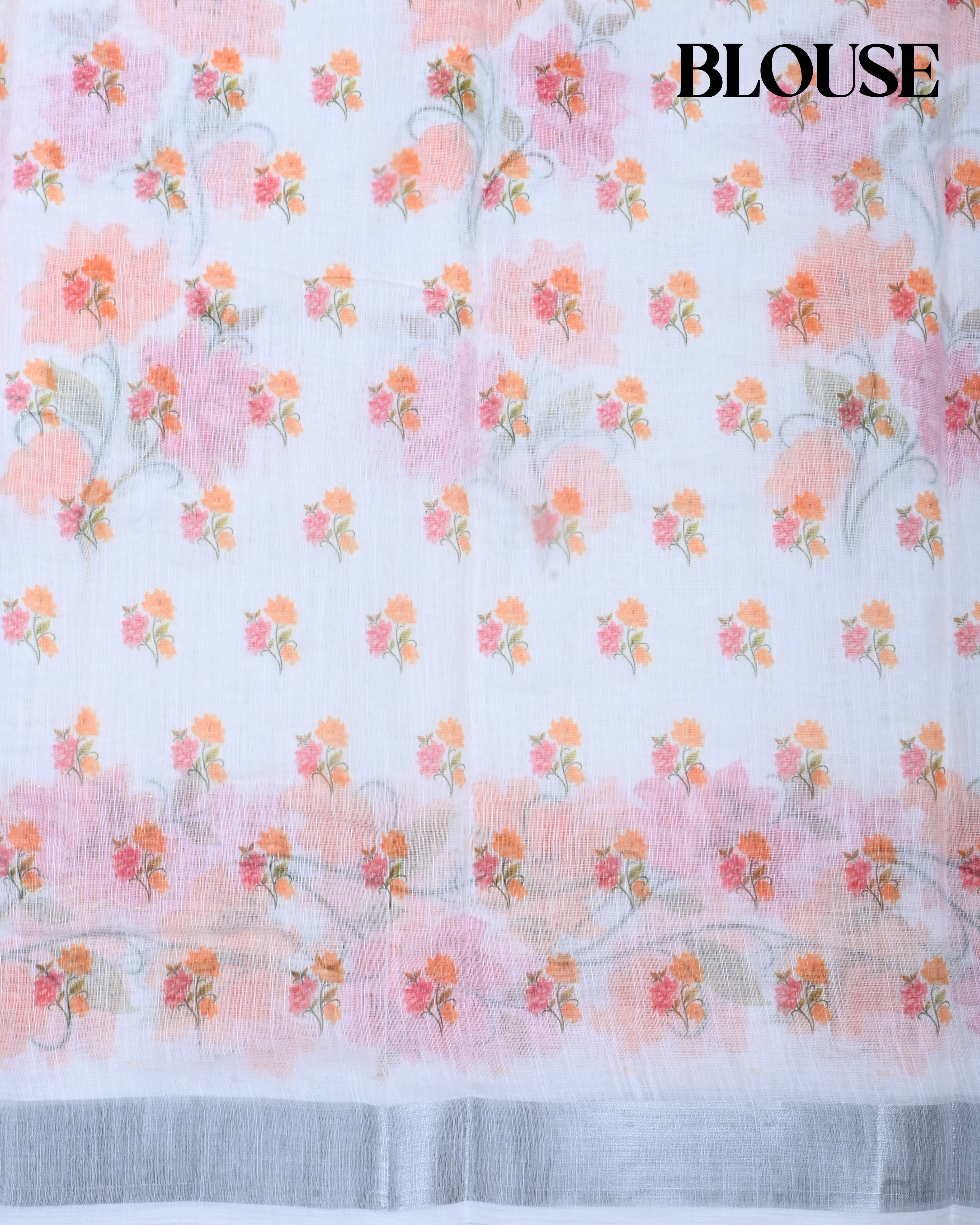 Off White Color Lenin Saree