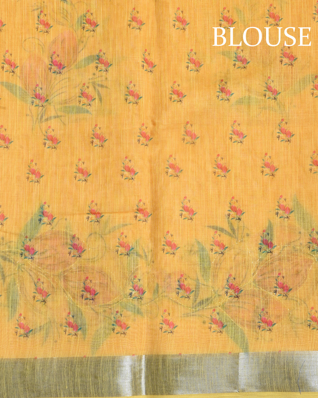 Yellow Color Lenin Saree