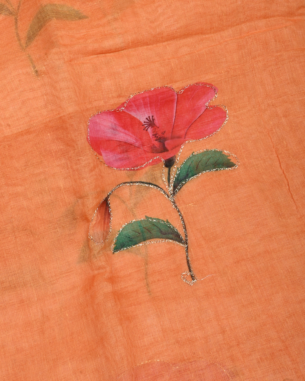 Yellow Color Lenin Saree