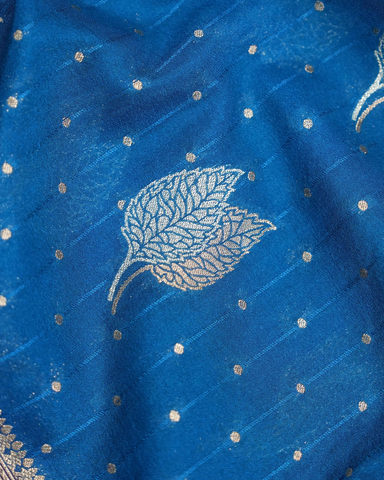 Ferozi Color Silk Saree