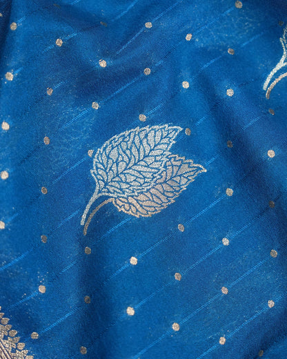 Ferozi Color Silk Saree