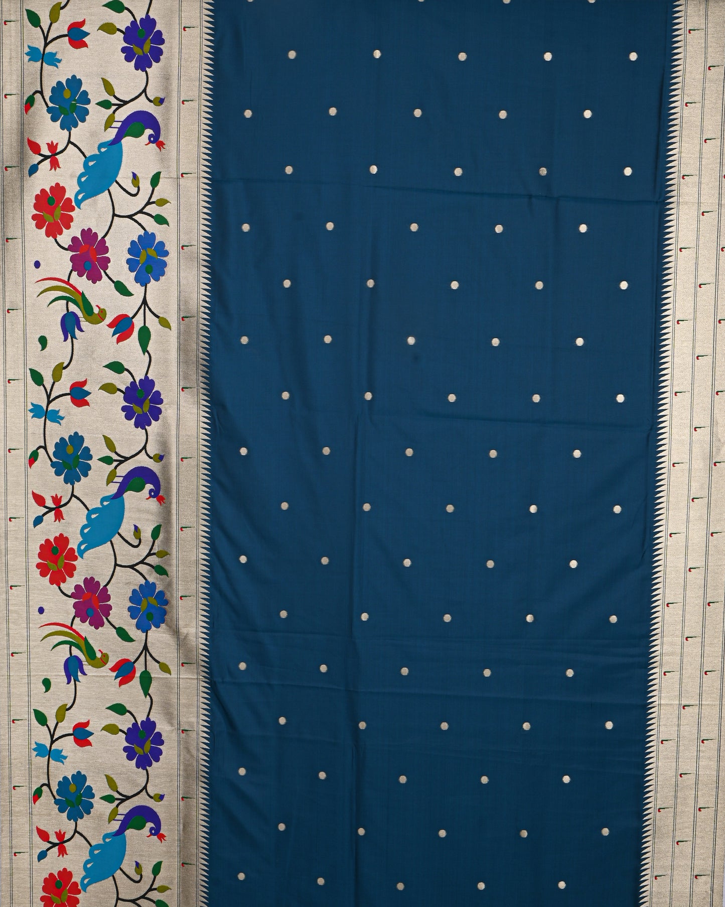 Blue color Silk Saree