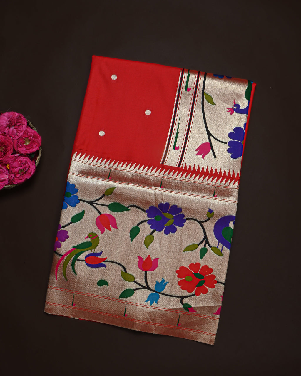 Red color Silk Saree