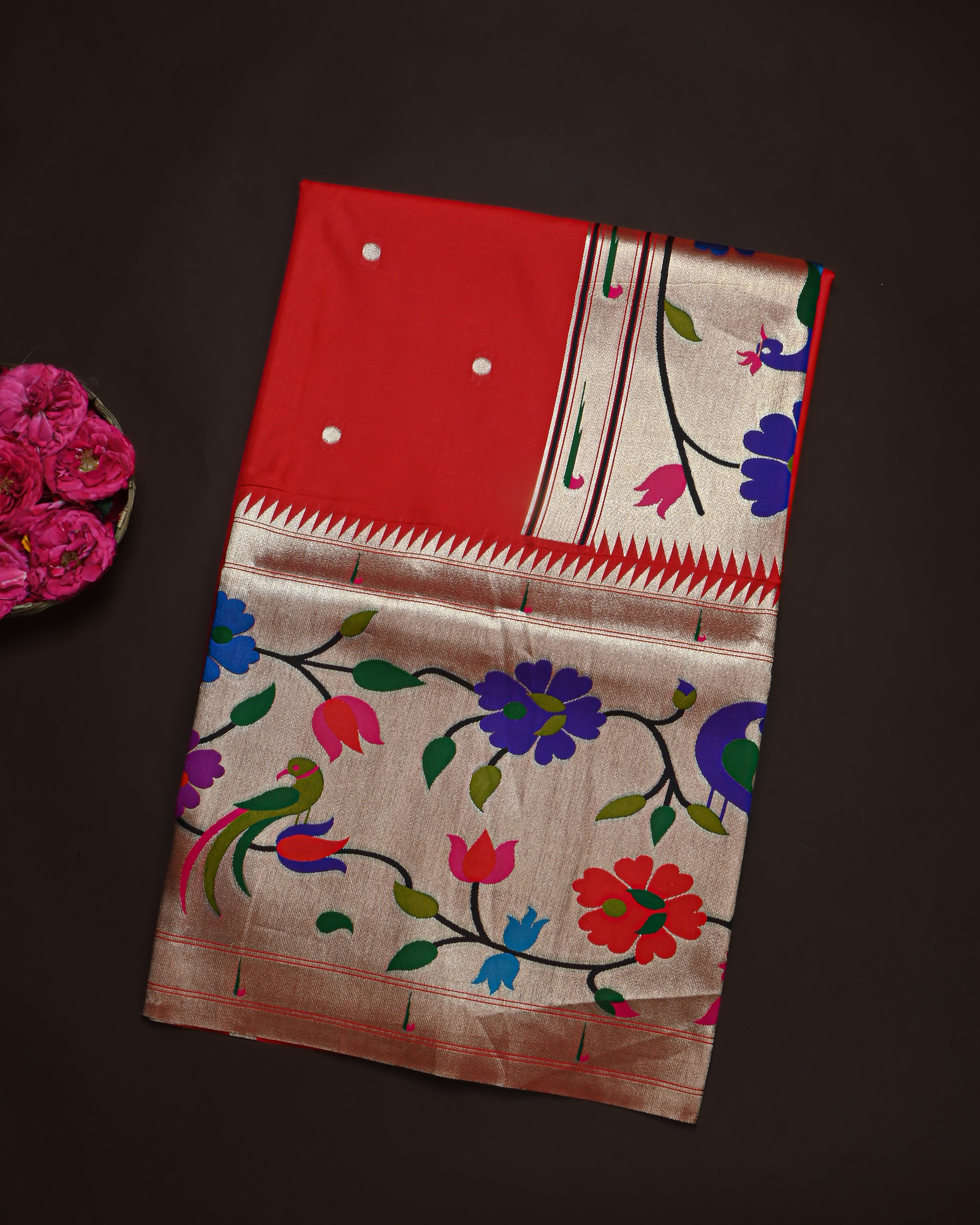 Red color Silk Saree