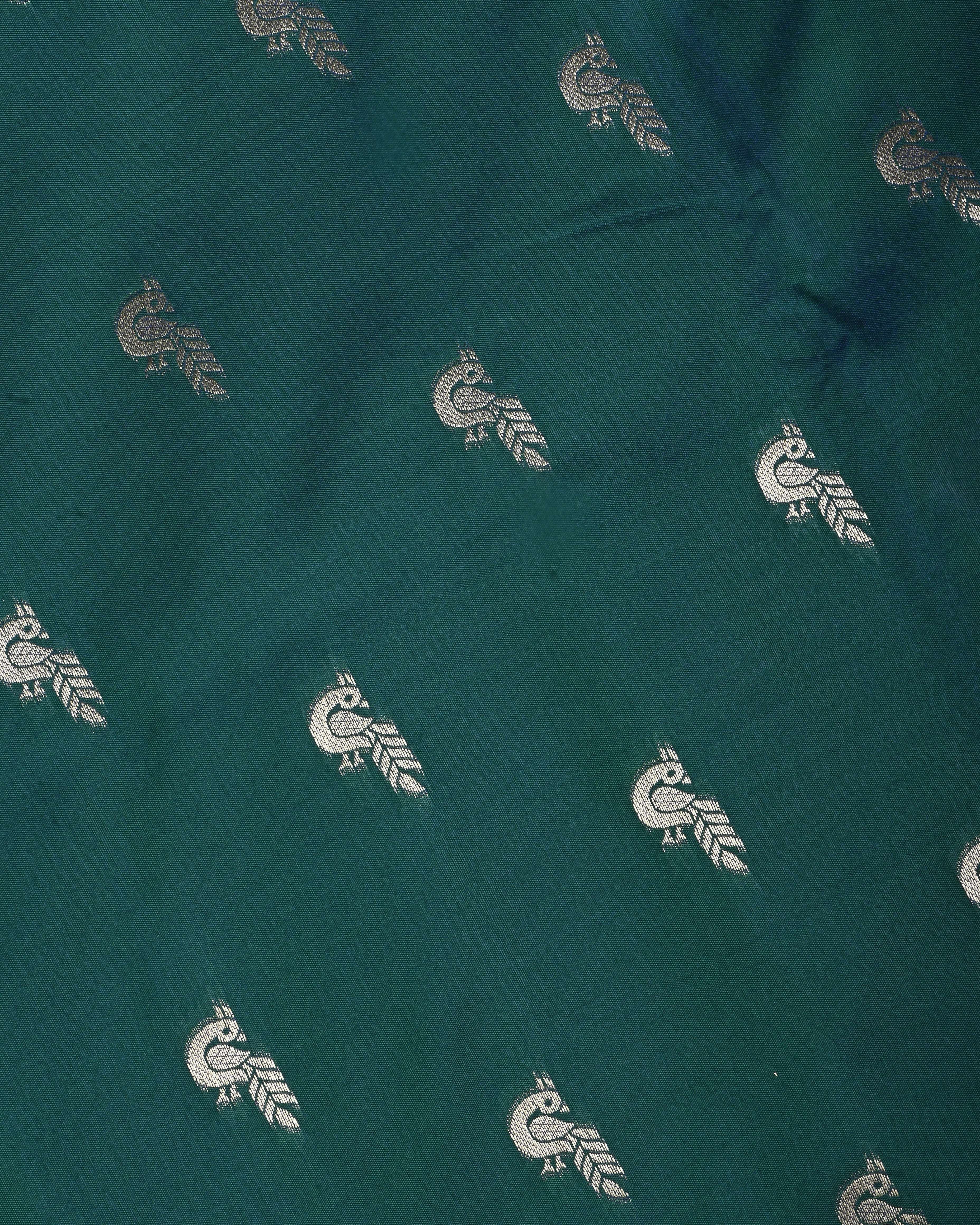 Ferozi Color Silk Saree